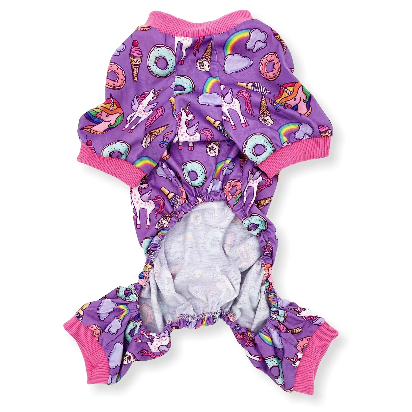 Soft Cotton Blend Dog Pajamas Jumpsuit for Small to Medium Pets (XXS: Length 8")
