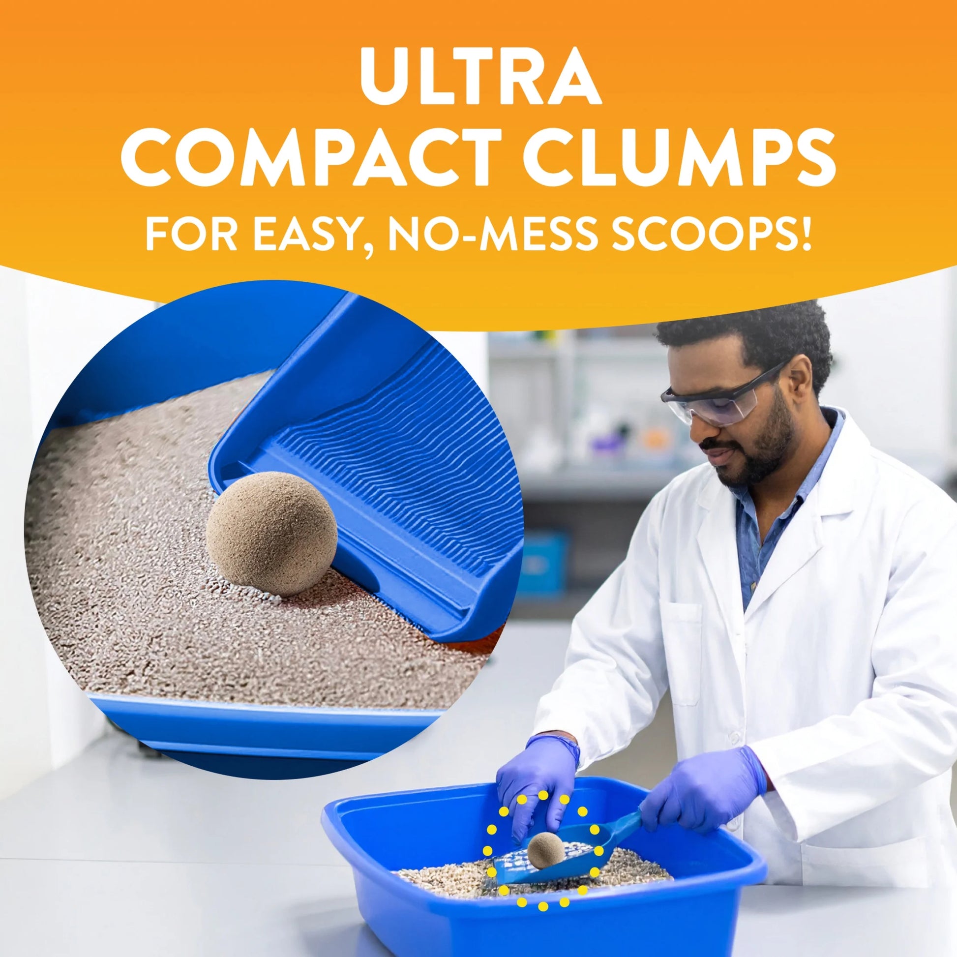 Clumping Lightweight Cat Litter for Multi-Cat Use, 15 lb, Easy No-Mess Scooping