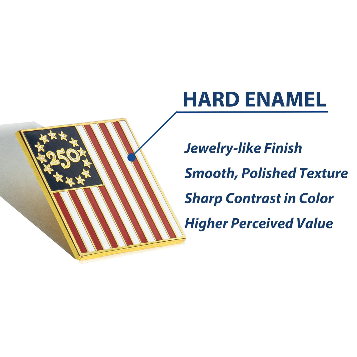 4 Pcs 250th Anniversary USA Enamel Lapel Pins, USA 250 Anniversary Merchandise & Collectible Badges, 1.25 Inch Patriotic 1776-2026 Brooches, July 4th Independence Day Gifts