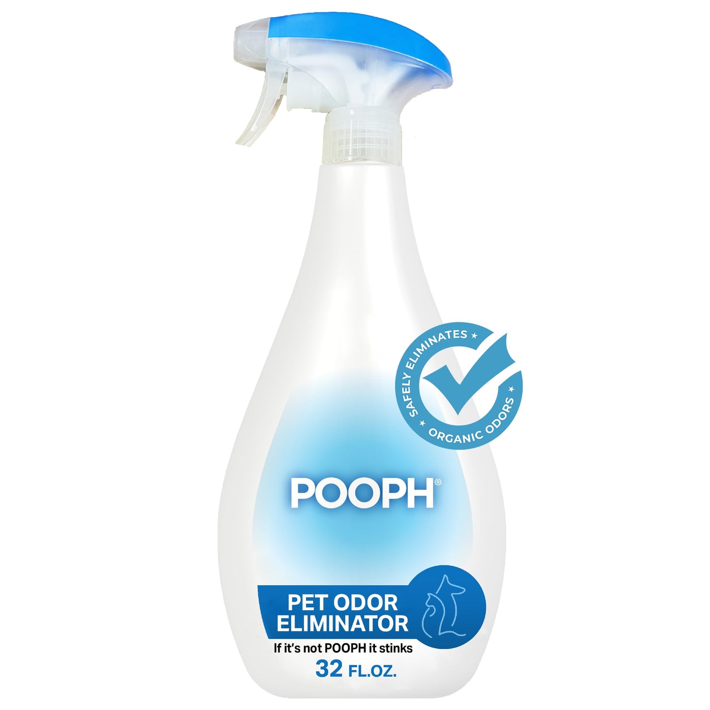 POOPH® Pet Odor Eliminator Spray - Patented NO Fragrance NO Harsh Chemicals Organic Odor Eliminator Works On-Contact Home, Auto, Upholstery, and more Fast Easy Safe for Pets, People and the Planet!