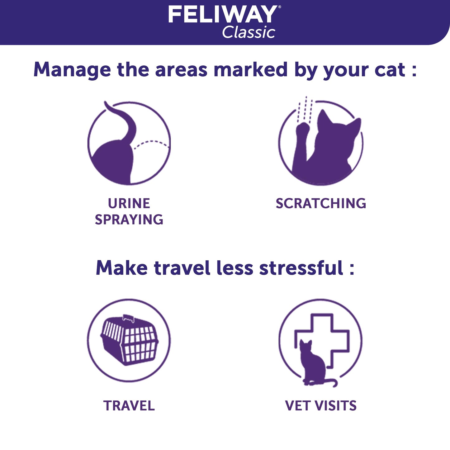 FELIWAY Classic Cat Calming Pheromone Spray (60 mL)