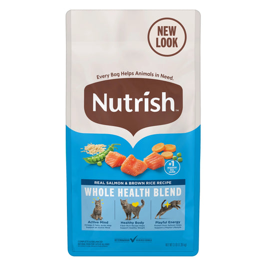 Real Salmon & Brown Rice Recipe Dry Cat Food, 3 lb Bag by Rachael Ray