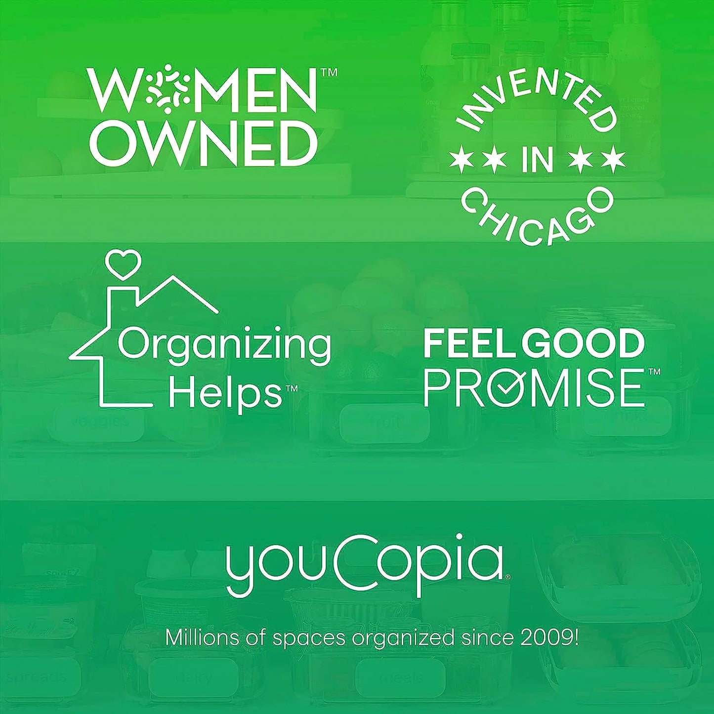 Rolldown® Egg Dispenser, Space-Saving Rolling Organizer for Fridge, Refrigerator Bin, White