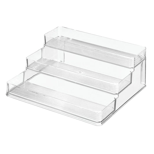 Bpa-Free Plastic 3-Tiered Spice Kitchen Organizer, Clear
