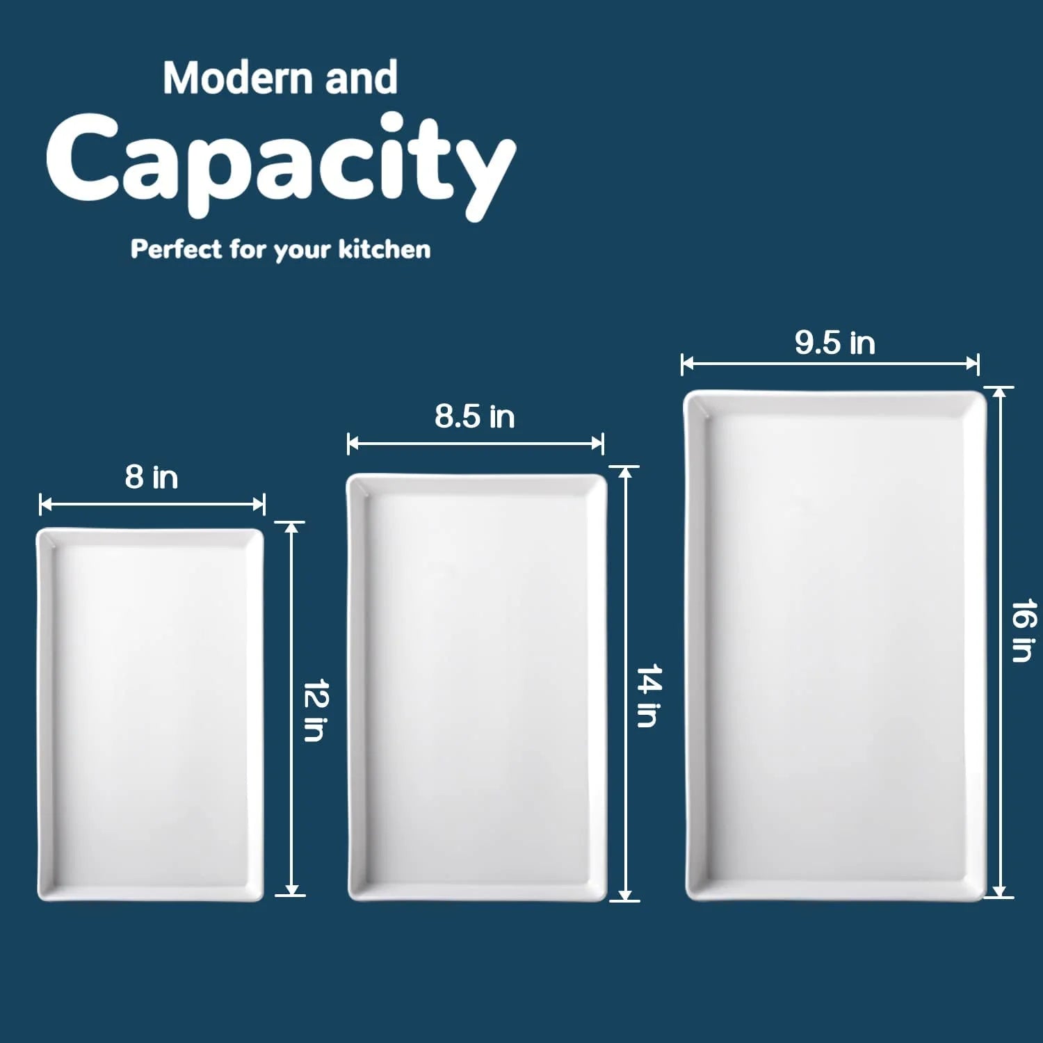 Large Serving Platter Set of 3 - Thumbnail 5