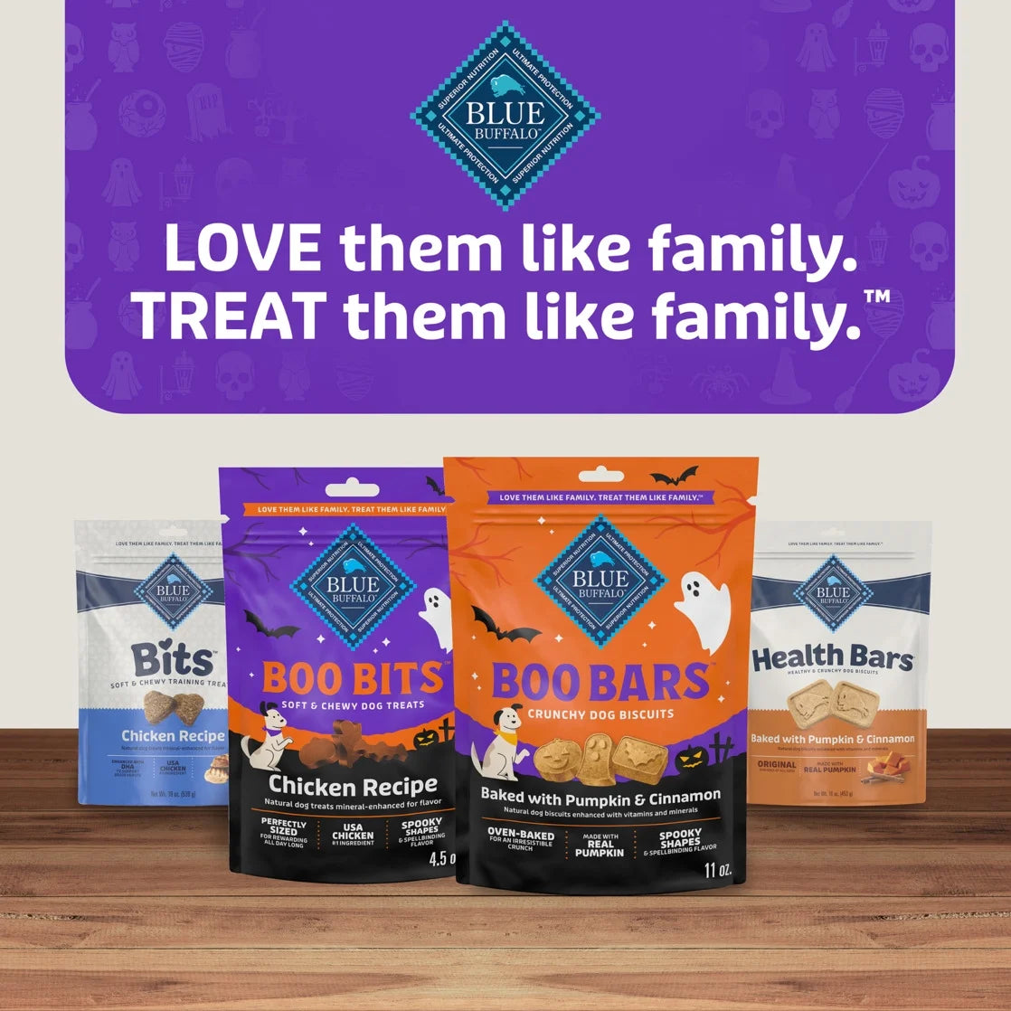 Boo Bits Soft & Chewy Halloween Dog Treats with Tasty Chicken Recipe, 4.5 oz