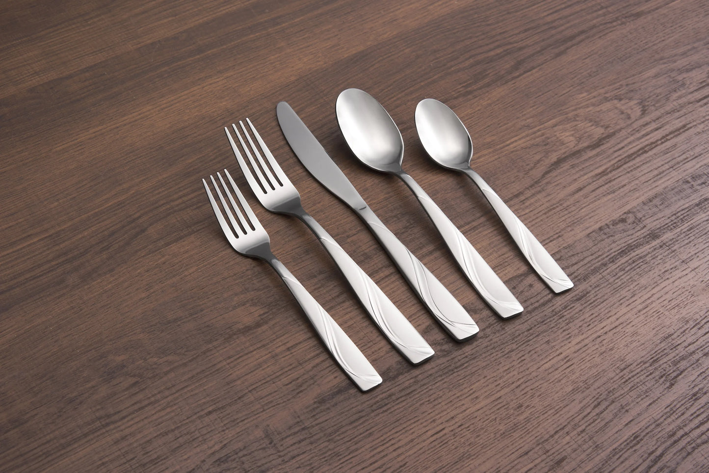 Cambridge Mercado Sand 20-Piece Stainless Steel Flatware Set (Service for 4)
