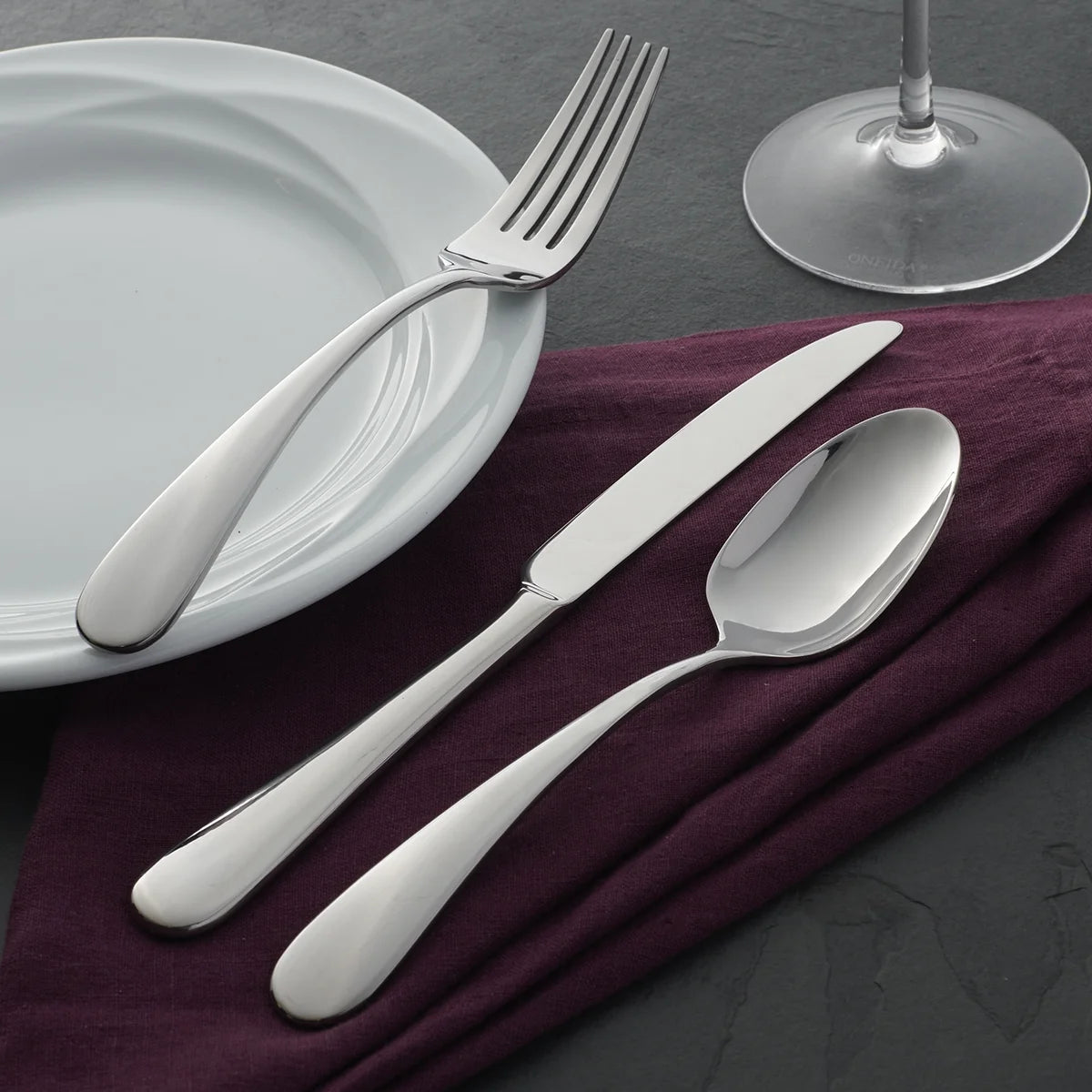 Teso 40-Piece Stainless Steel Flatware Set with Caddy (Service for 8)