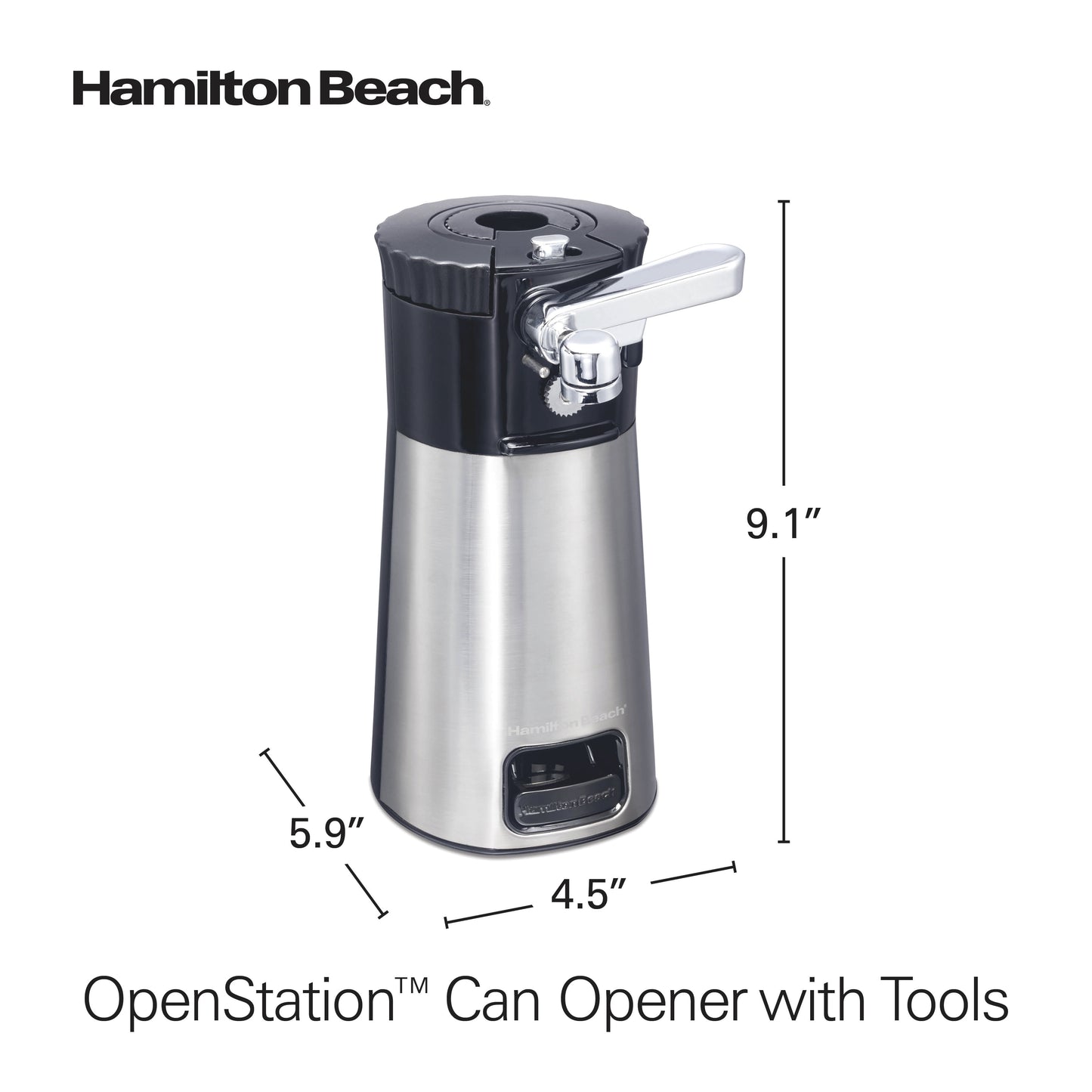 Open Station Electric Automatic Can Opener, Includes Multi-Tool, 2 Jar Openers, 76382