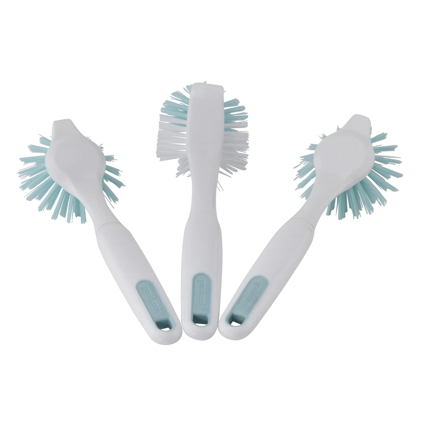Profreshionals 3-Piece Bpa-Free Kitchen Dish Brush Set, Teal