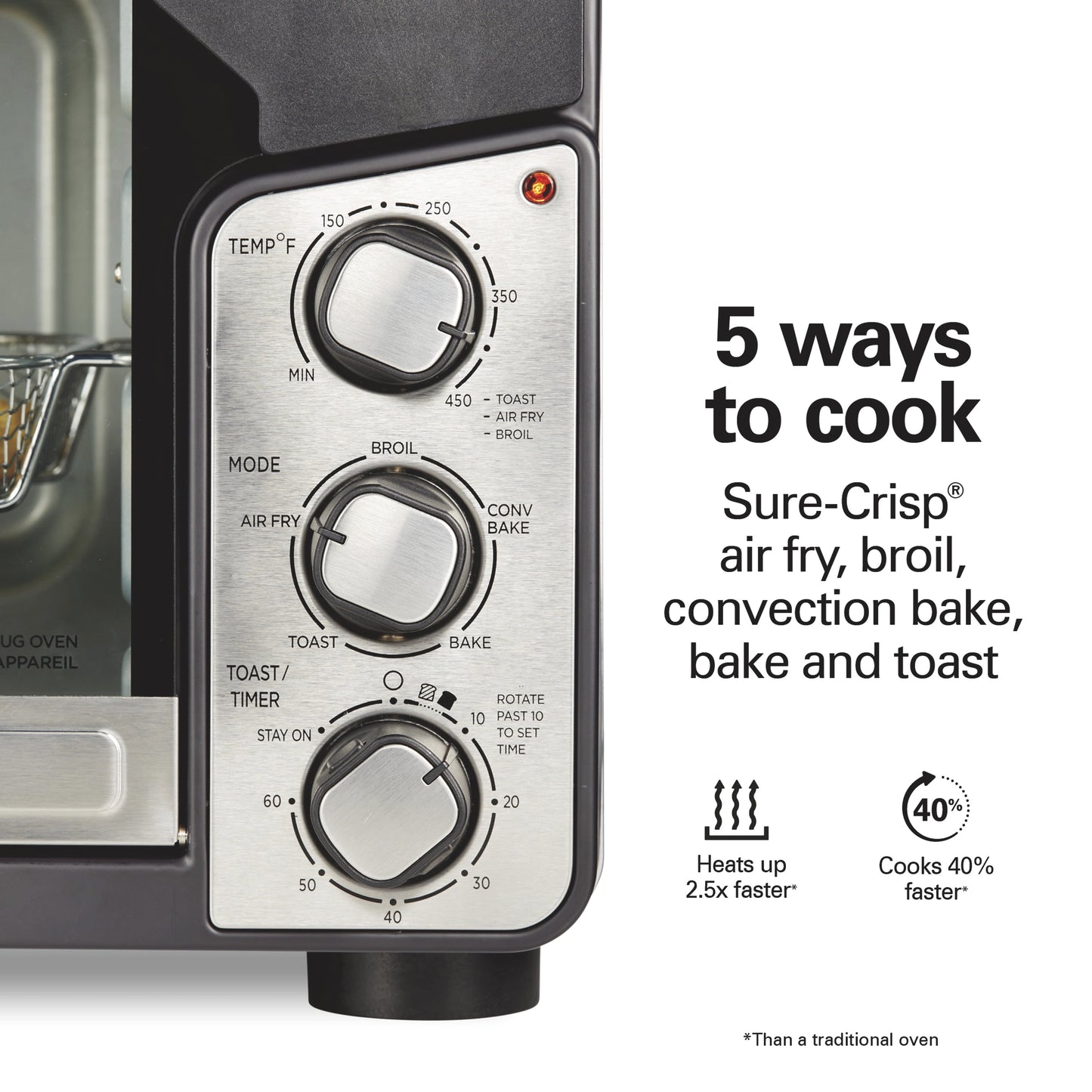 Easy View XL Toaster Oven with Sure-Crisp® Air Fry, 1750W, 6 Slice Capacity, 31460