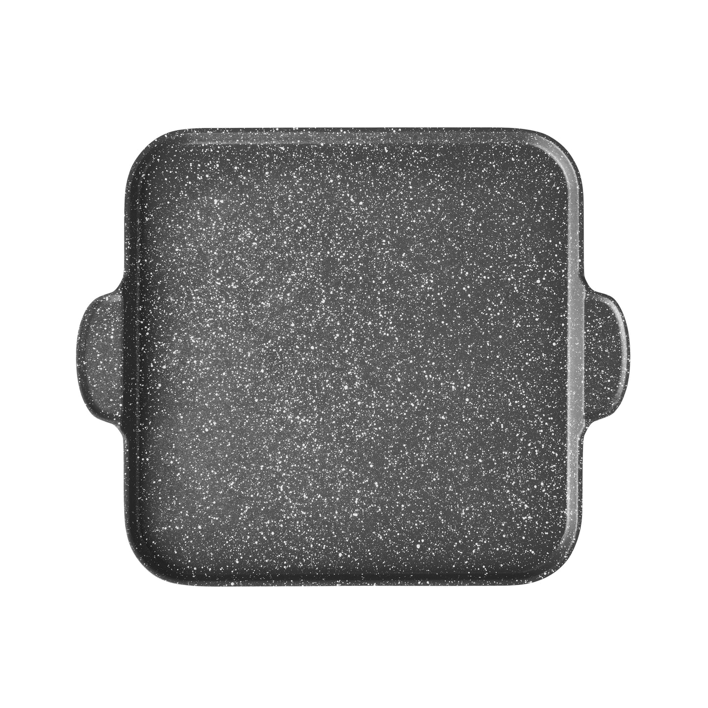 Prairie Signature 14-Piece Cast Aluminum Cookware Set, Charcoal Speckle