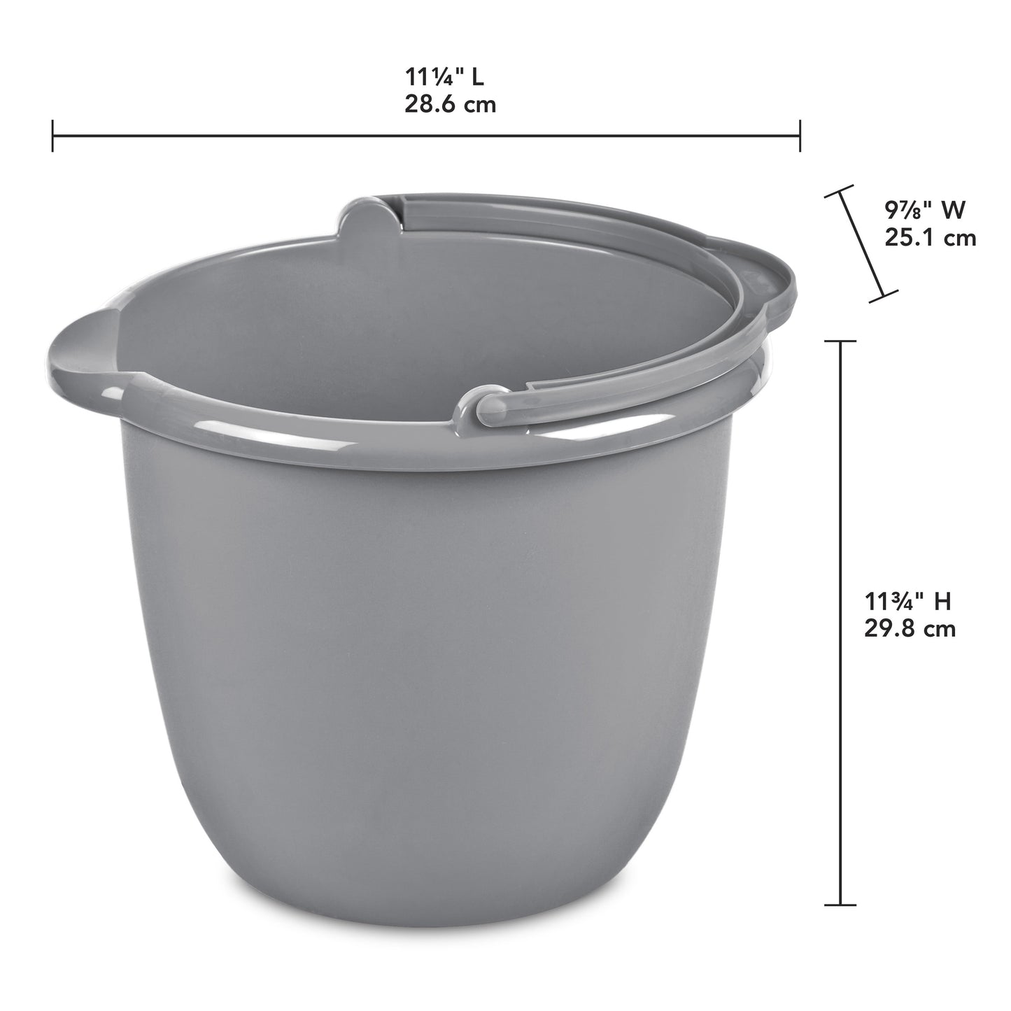 10 Qt. Spout Pail Classic Titanium