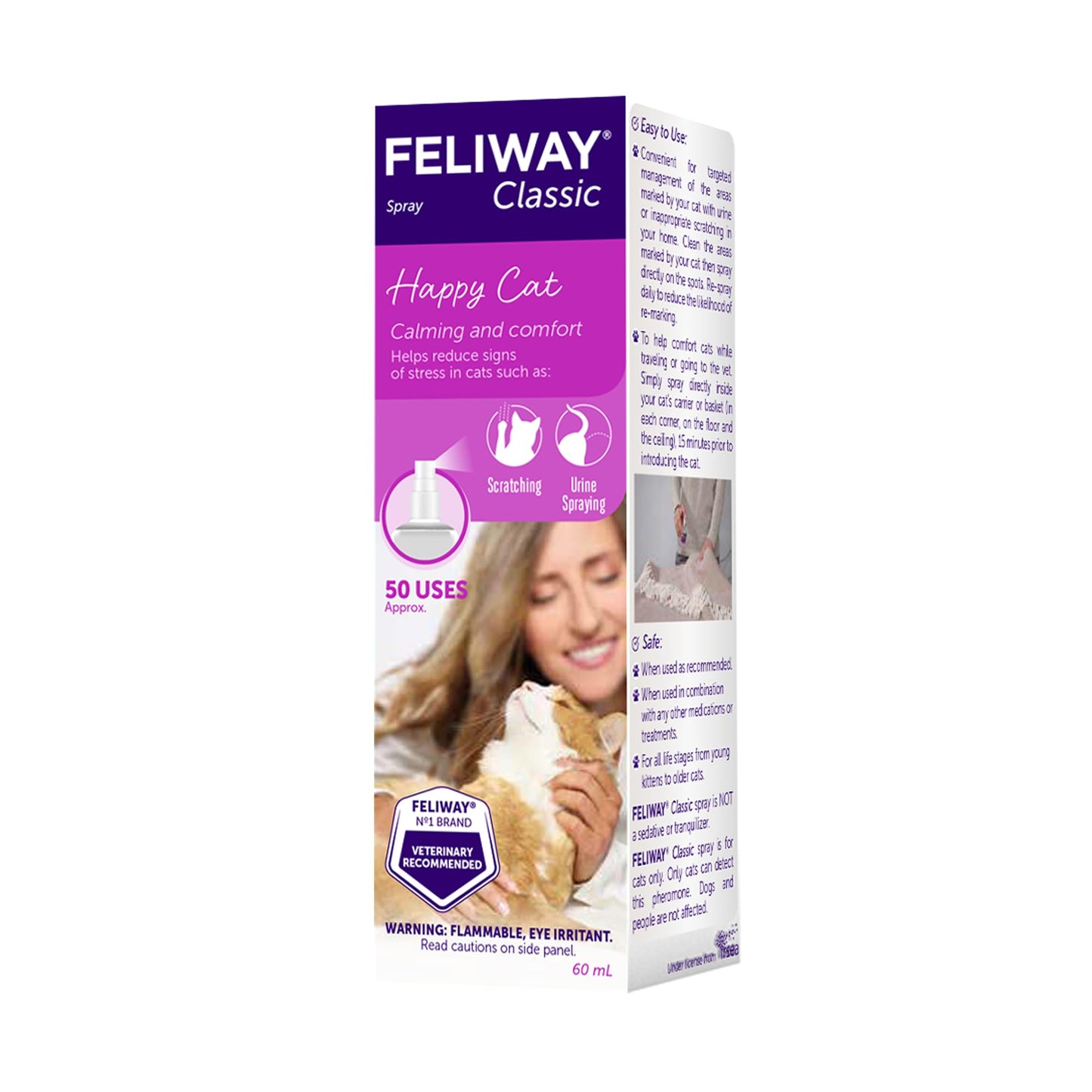 FELIWAY Classic Cat Calming Pheromone Spray (60 mL)