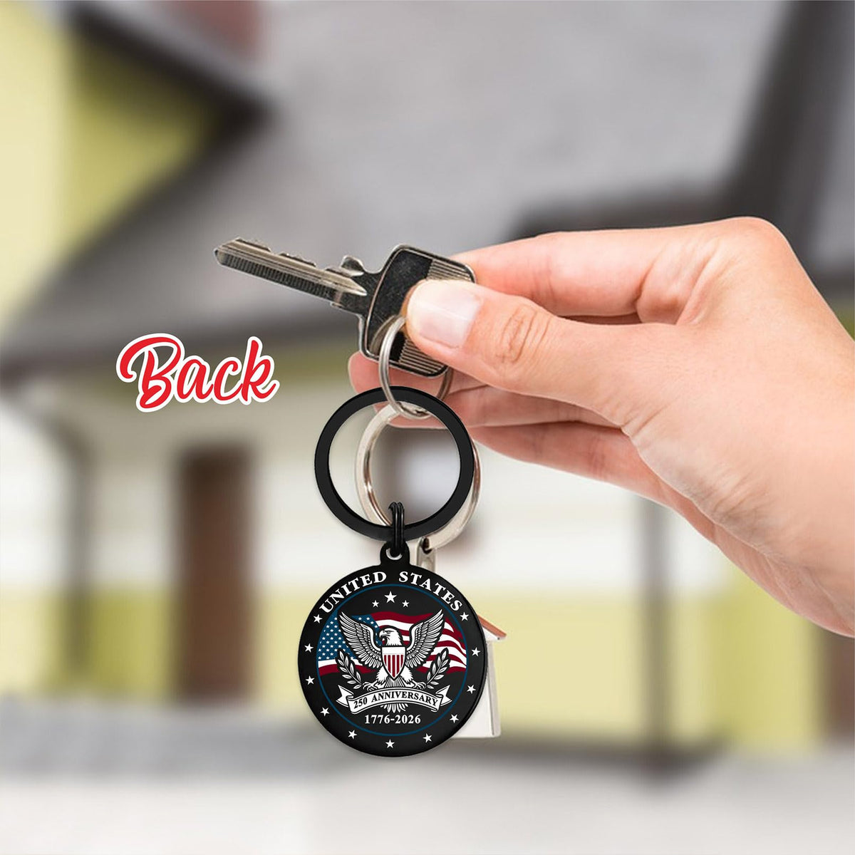Viayen 250th Anniversary Keychain - 4th of July Decorations for Independence Day Gifts Patriotic 250 Years America 1776-2026 Gifts