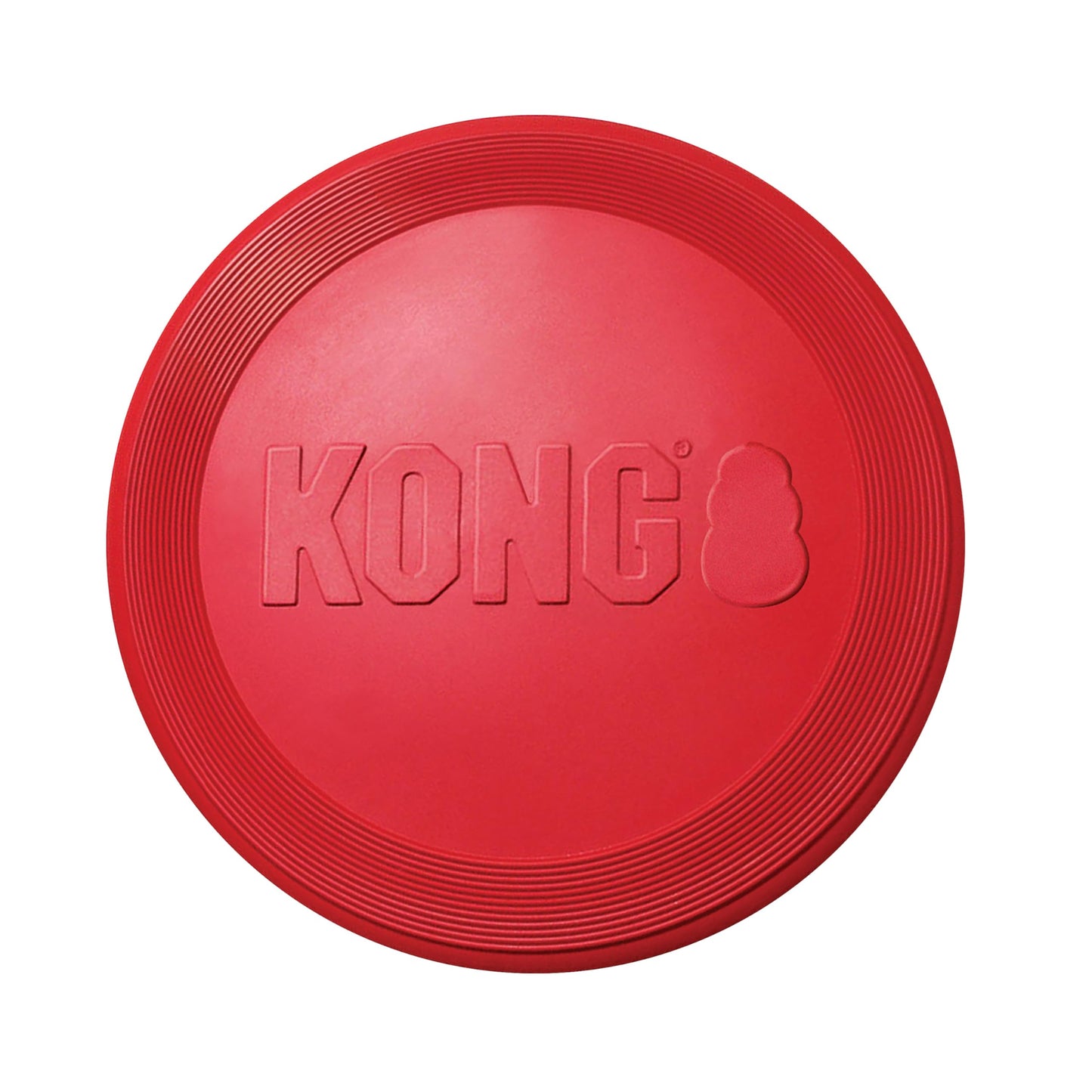 KONG Flyer - Durable Dog Toy for Outdoor Playtime - Natural Rubber Flying Disc, Dog Toy for Fetch - Safer Disc for Healthy Activity - for Medium/Large Dogs