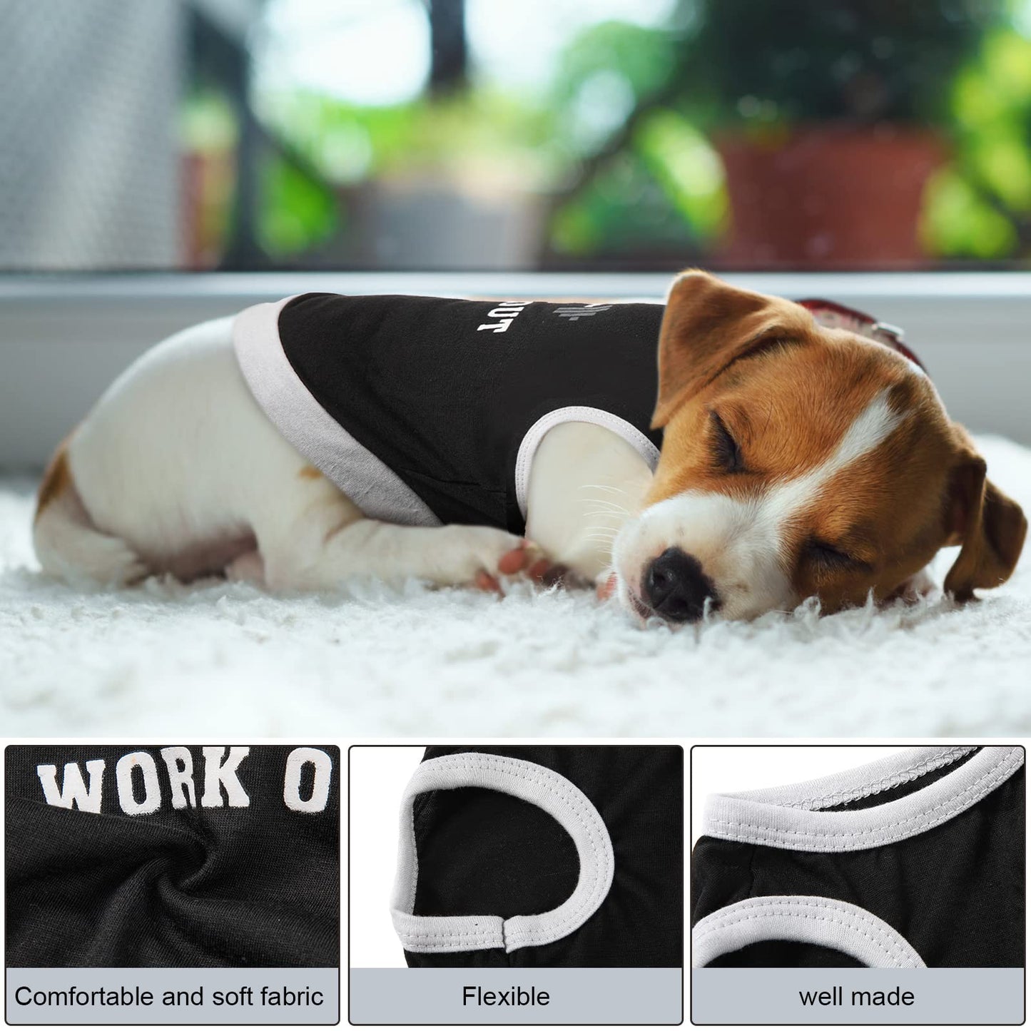 Reginary 8 Pcs Dog Clothes for Small Dogs Boy Summer Shirts Soft Breathable Chihuahua Yorkie Cute Pattern Sleeveless Puppy Cat Tank Top Tee Vest Fit for Mini and Medium Dogs(Small)