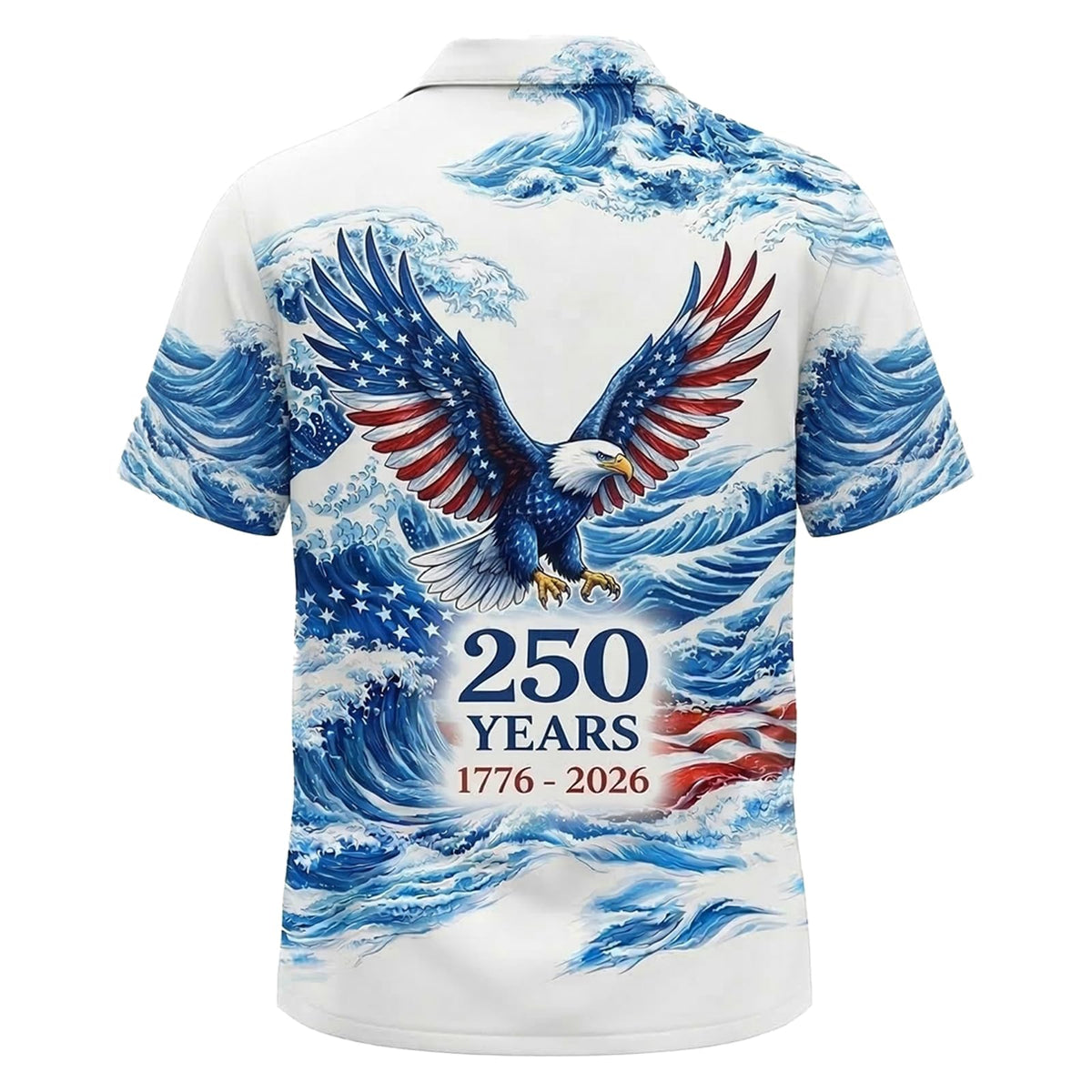 America’s 250th Anniversary Hawaiian Shirt 1776-2026, Custom Patriotic Shirt for Men, Gifts for Independence Day 3