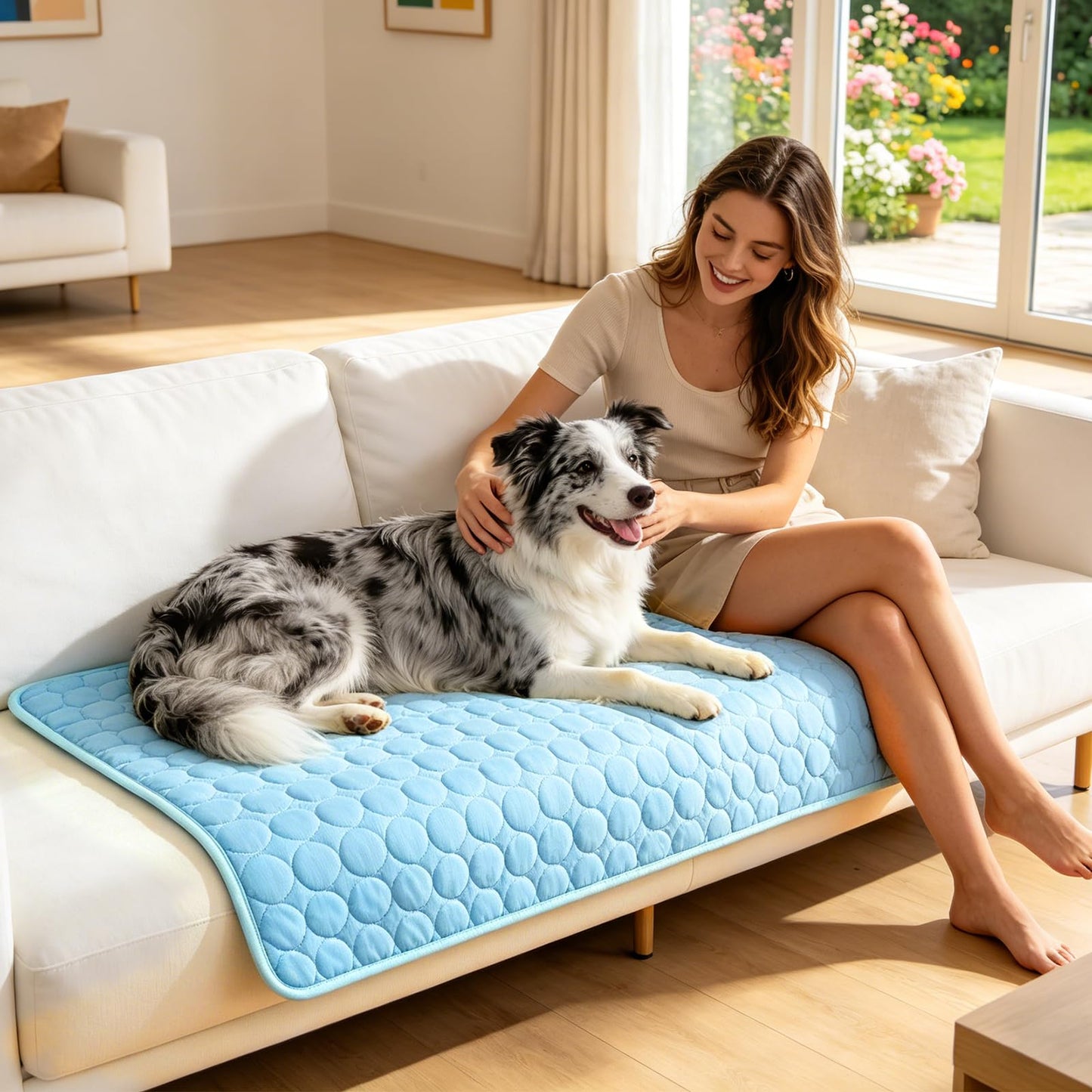 Dog Cooling Mat, Upgraded Arc-Chill Cooling Mat for Dogs Q-Max>0.4, Washable Dog Cooling Pad, Non-Slip Portable Cooling Pad for Dogs, Self-Cooling Bed for Small Medium Large Dogs Cats Indoor Outdoor