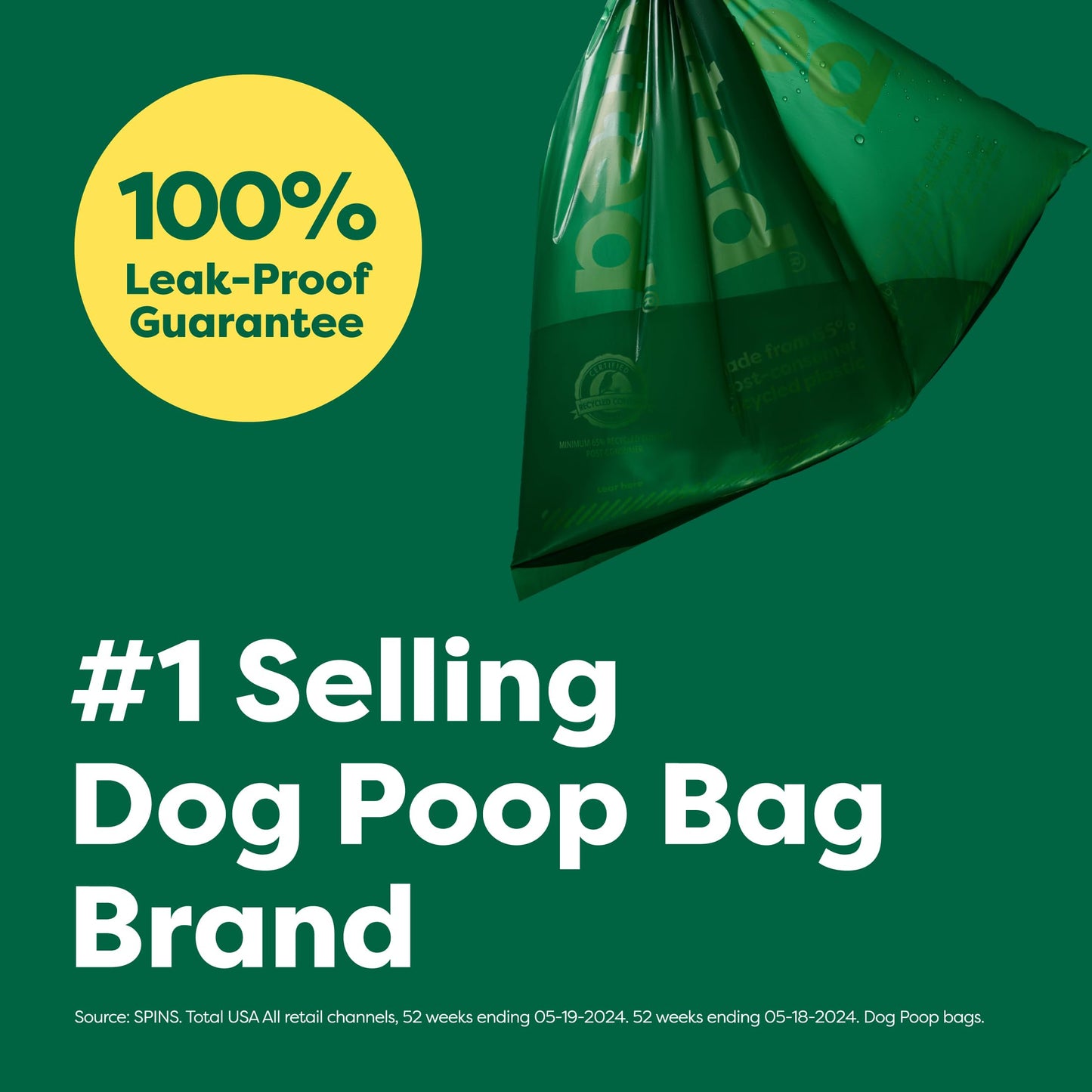 Earth Rated Poop Bags for Dogs Guaranteed Leak Proof and Extra Thick Waste Bag Refill Rolls, Lavender Scented, 120 Count