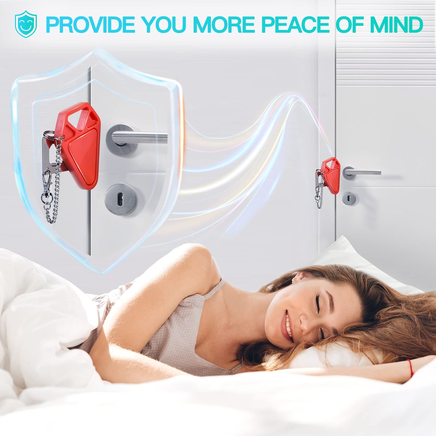 Portable Door Lock Travel Hotel Safety: Hotel Door Locks for Travelers, Home Apartment Security Locker from Inside Room Bedroom Women Travel Gifts Traveler Stocking Stuffers Traveling Essentials
