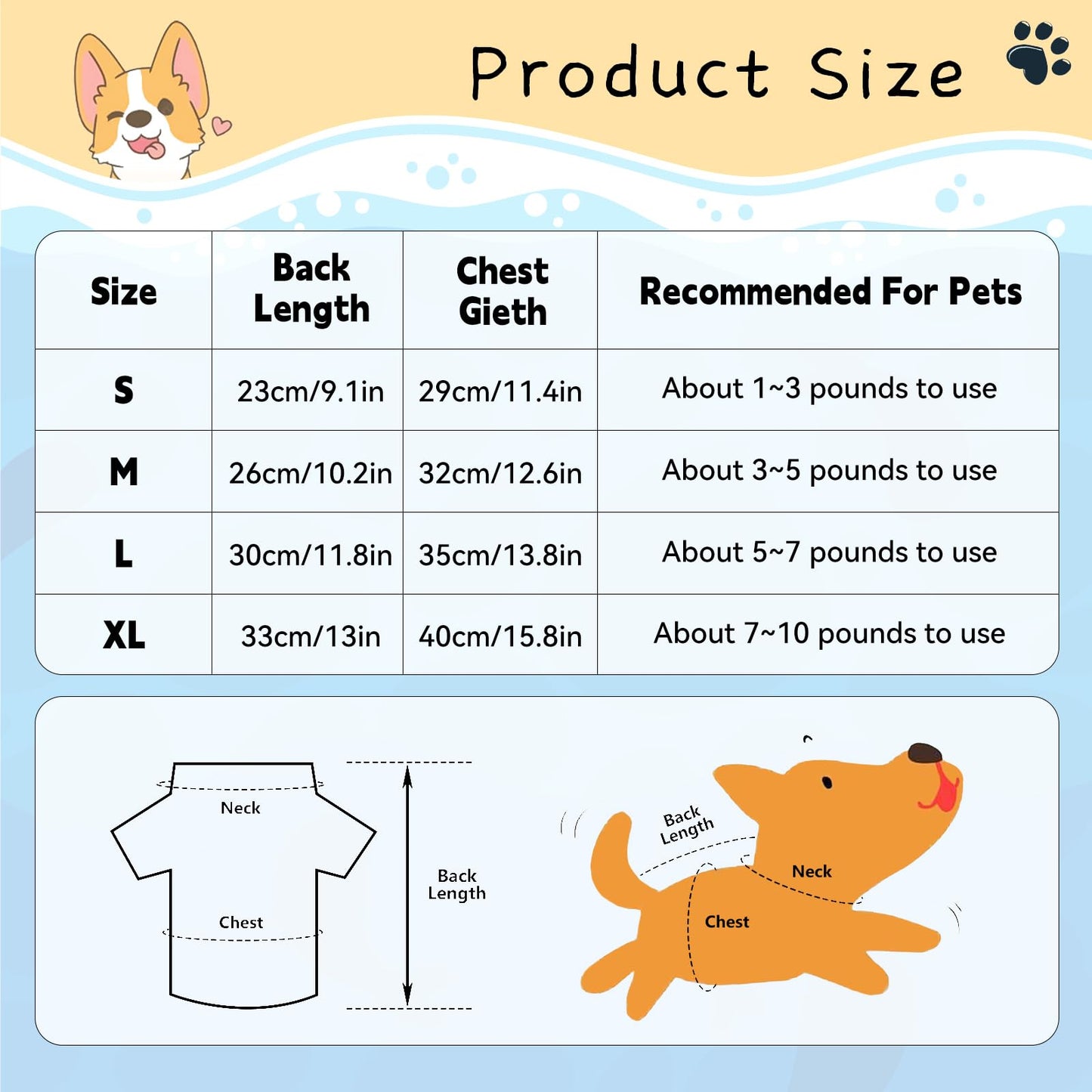 CooShou 4Pcs Dog & Cat Shirts - Polka Dot & Stripe Sleeveless T-Shirts, Soft Breathable Pet Vests for Small to Medium Dogs & Cats