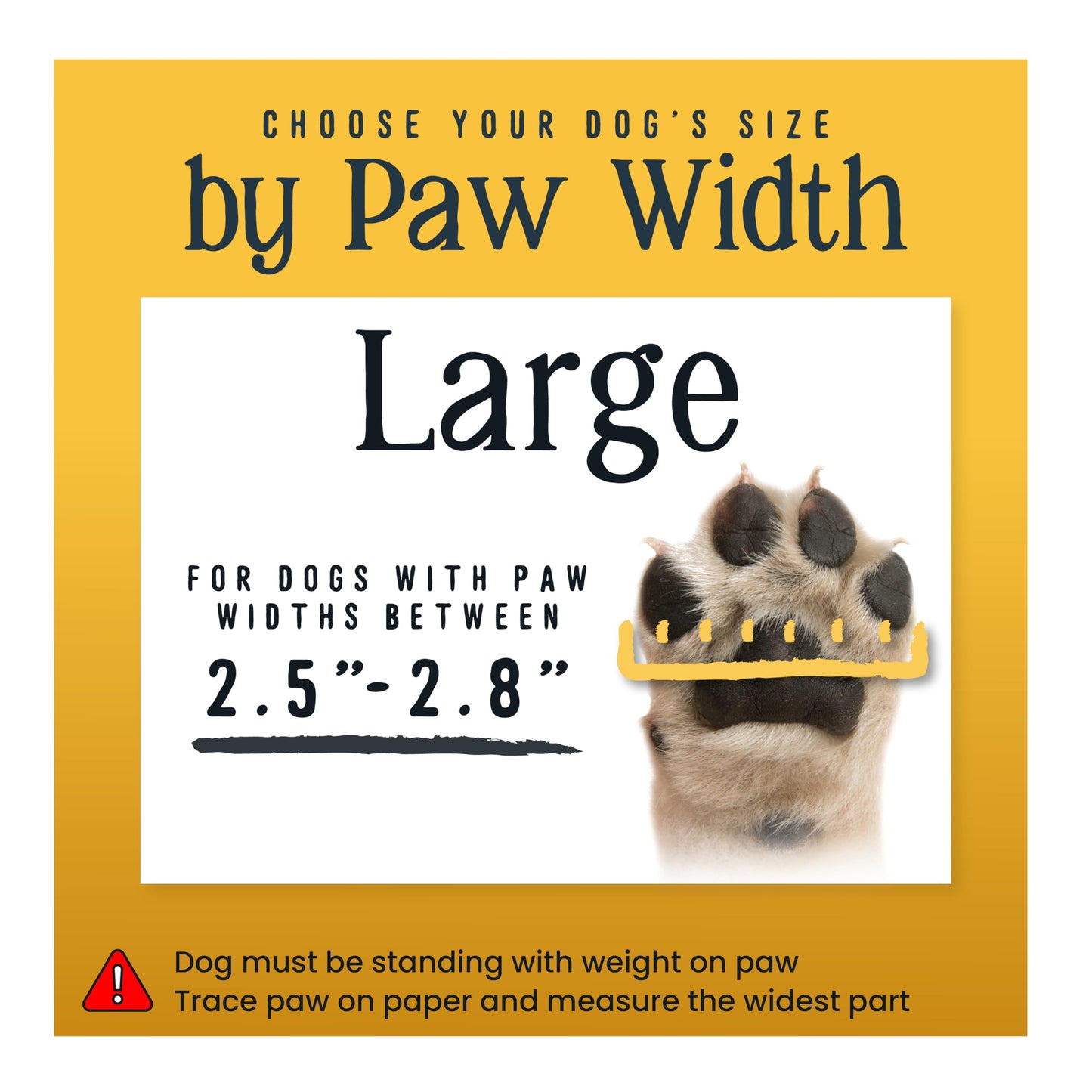 DOK TigerToes Premium Non-Slip Dog Socks for Hardwood Floors - Extra-Thick Grip that Works Even When Twisted - Prevents Licking, Slipping, and Great for Dog Paw Protection - Size Large