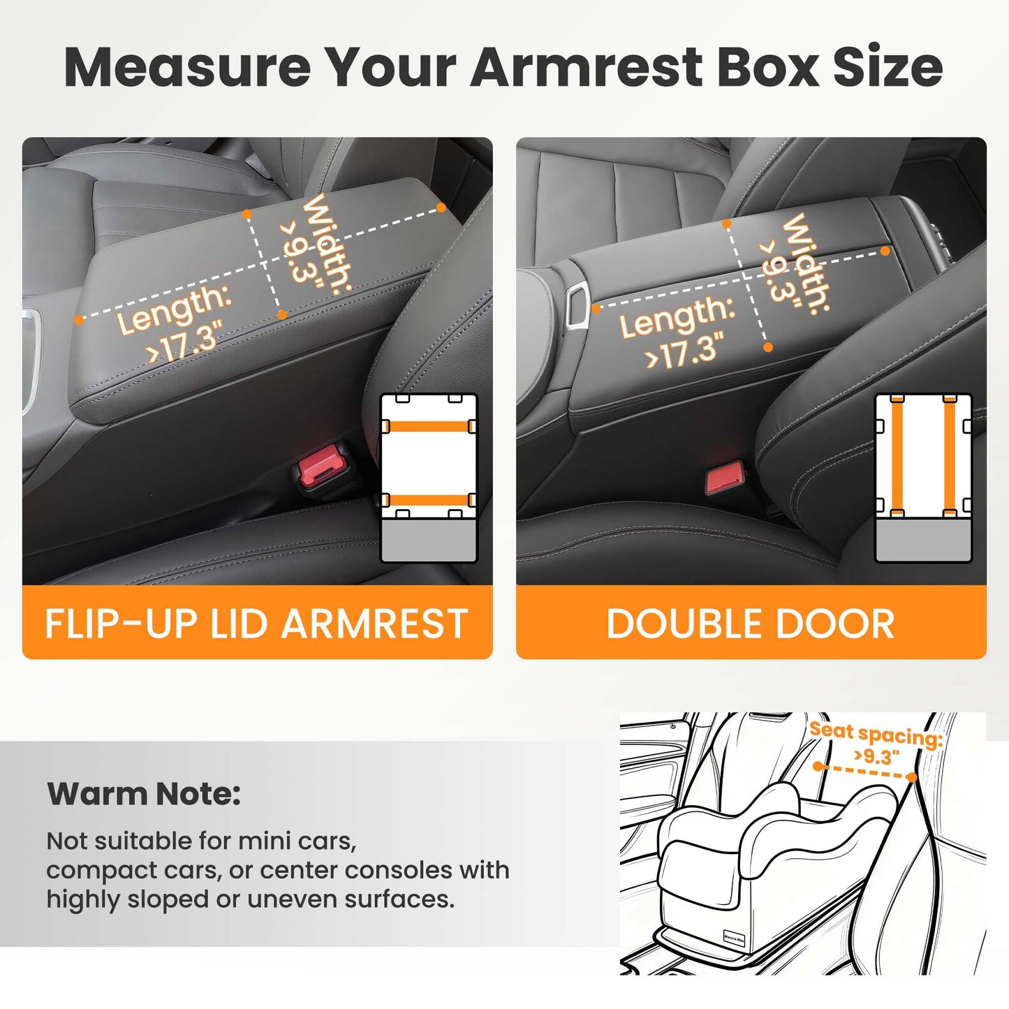 Mavora Max Portable Small Dog Seat for Car, Luxury Center Console Dog Car Seat Booster with Safety Tethers, Anti-Collapse Pet Travel Carseat for SUV, Truck (Black/Grey)