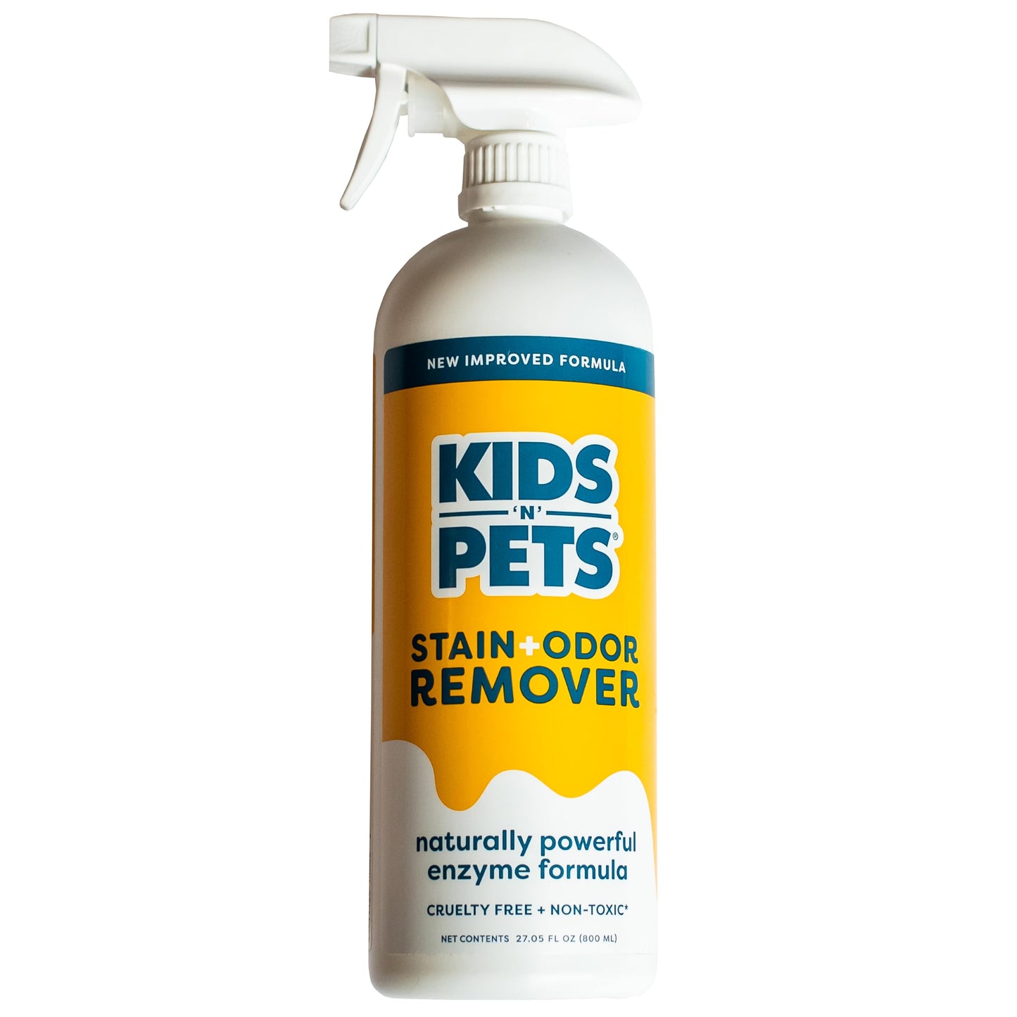 KIDS 'N' PETS - Instant All-Purpose Stain & Odor Remover – 27.05 fl oz - Permanently Eliminates Tough Stains & Odors – Even Urine Odors - No Harsh Chemicals, Non-Toxic & Child Safe, Multi-Color