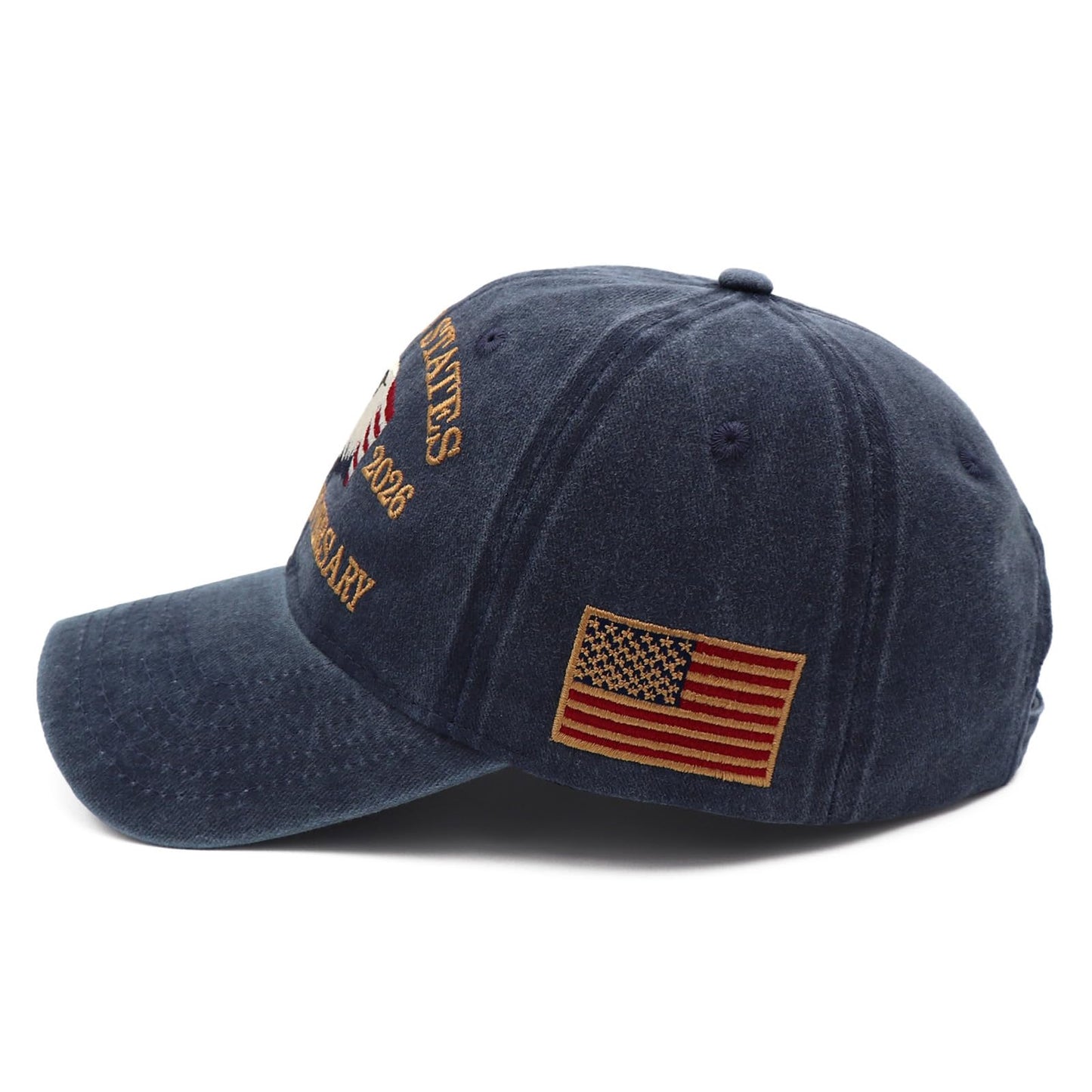 250 Anniversary USA Hat - United States 250th Anniversary Cap,1776-2026 Baseball Cap of Patriotic Hats for Men Women 4th of July Hats Fathers Day Hats for Dad Husband Stepdad Blue