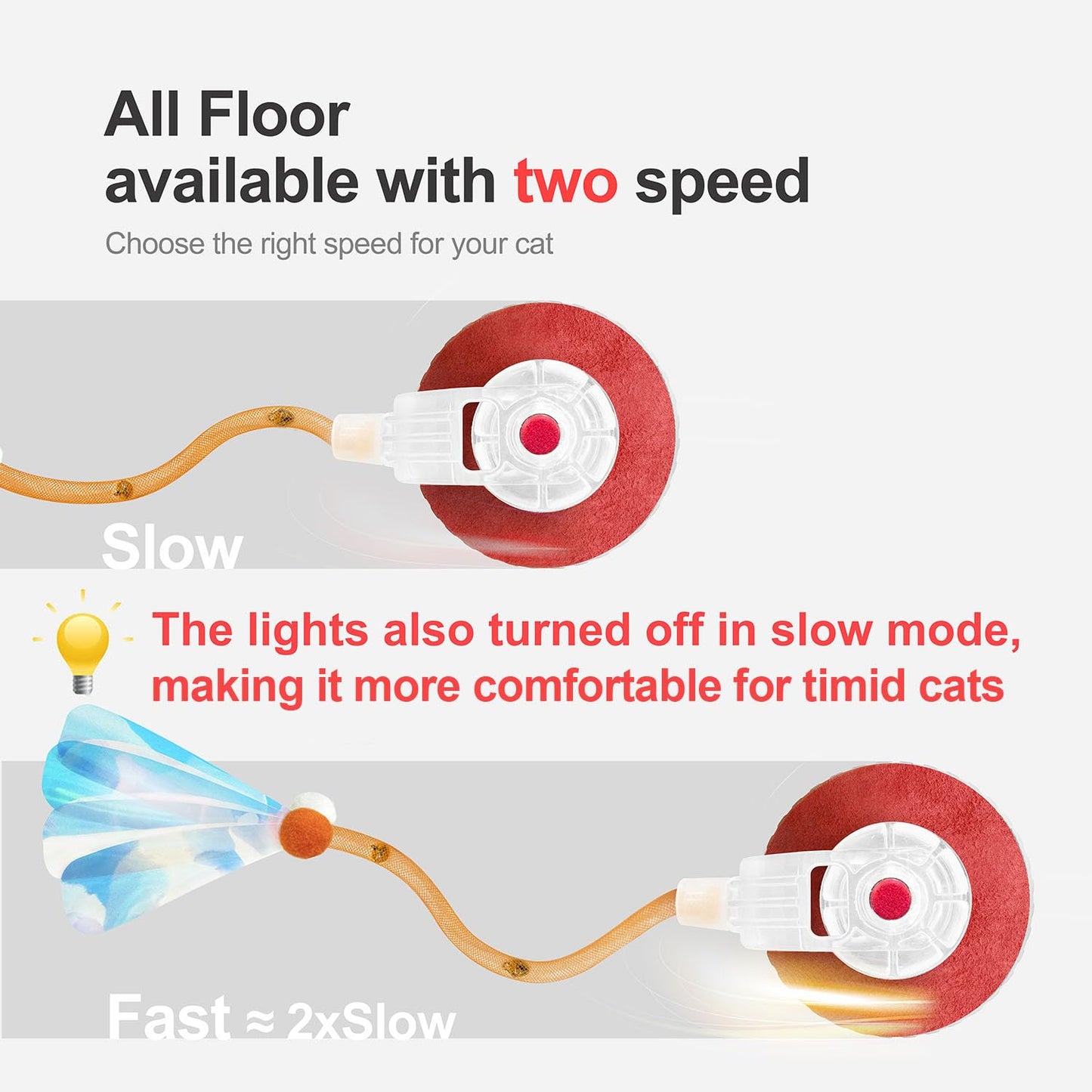 Jkanti Interactive Cat Toys for Indoor Cats,The 3rd Generation Agile Moving Cat Ball with Elastic Mesh Tail,Automatic Cat/Kitten Toys for Bored Indoor Adult Cats,Motion Activated