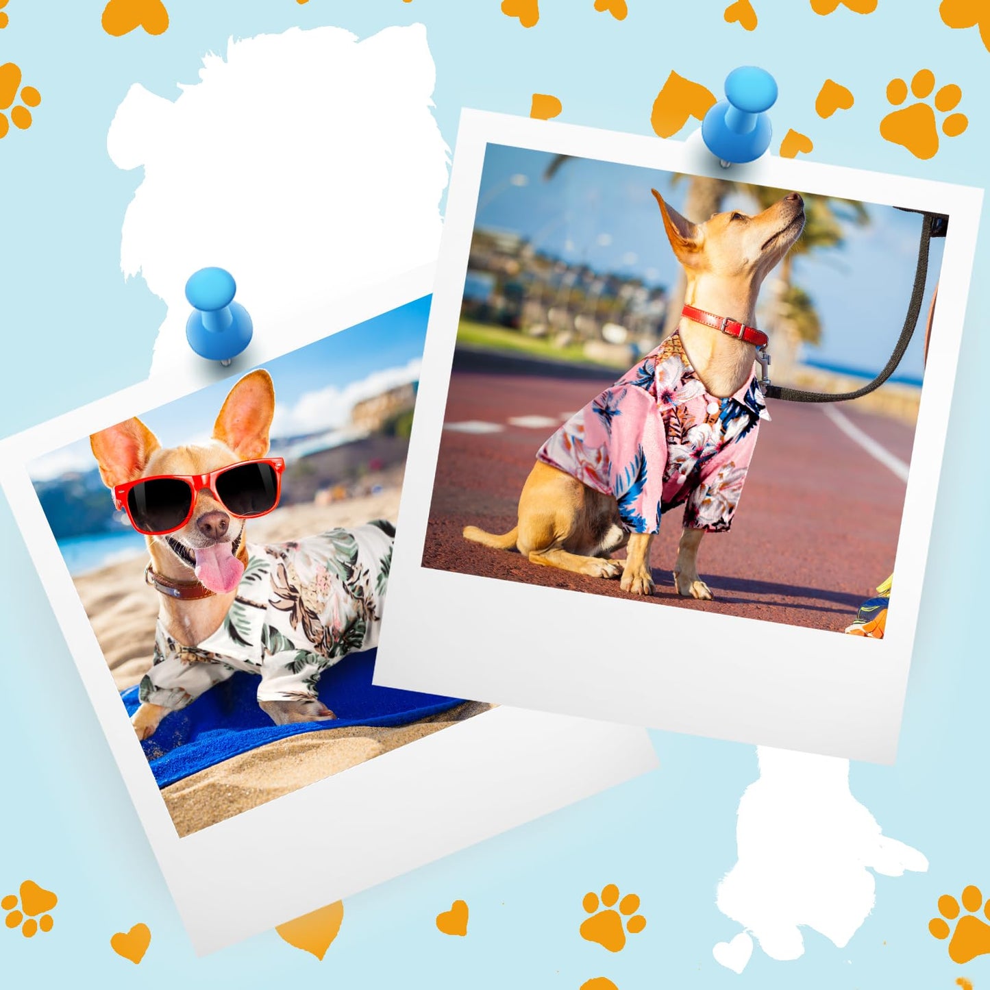 Weewooday 4 Pieces Small Pet Summer T-Shirts Hawaii Style Floral Pet Dog Shirt Breathable Cool Clothes Beach Seaside Puppy Sweatshirt for Puppy(Floral Style,X-Small)