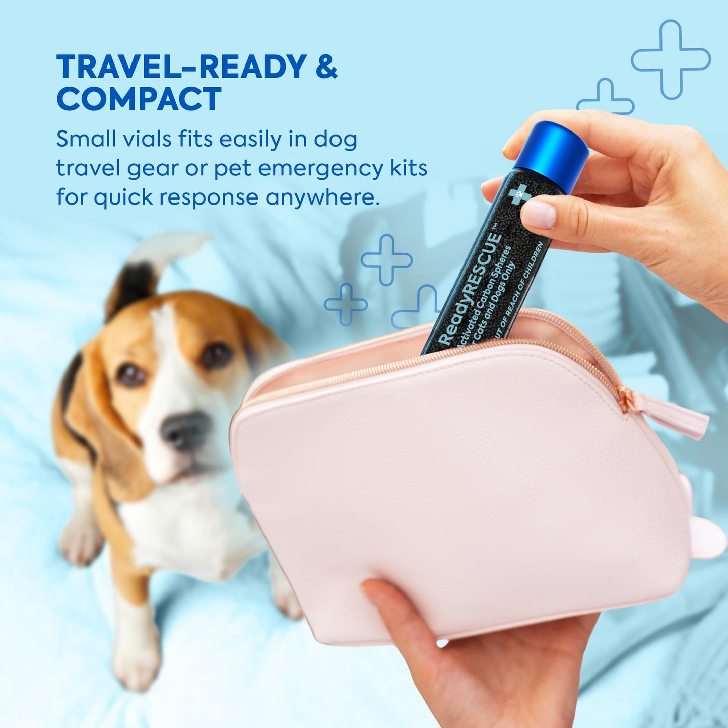 Dr. Cuddles ReadyRESCUE Activated Charcoal microspheres for Dogs and Cats - Veterinary-Grade Pet First Aid Kit Essential - Fast Acting Emergency Poison Binder - Safe and Travel Ready - 30 g Pack of 1
