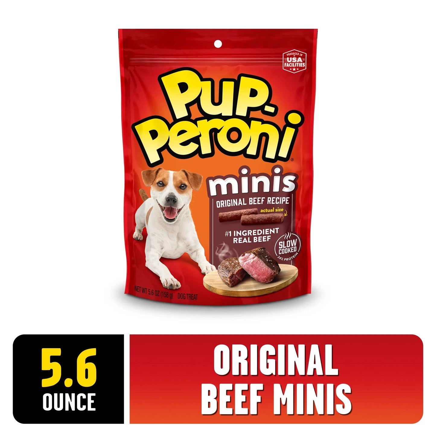 Pup Peroni Minis Dog Treats, Original Beef Flavor, 5.6 oz Package