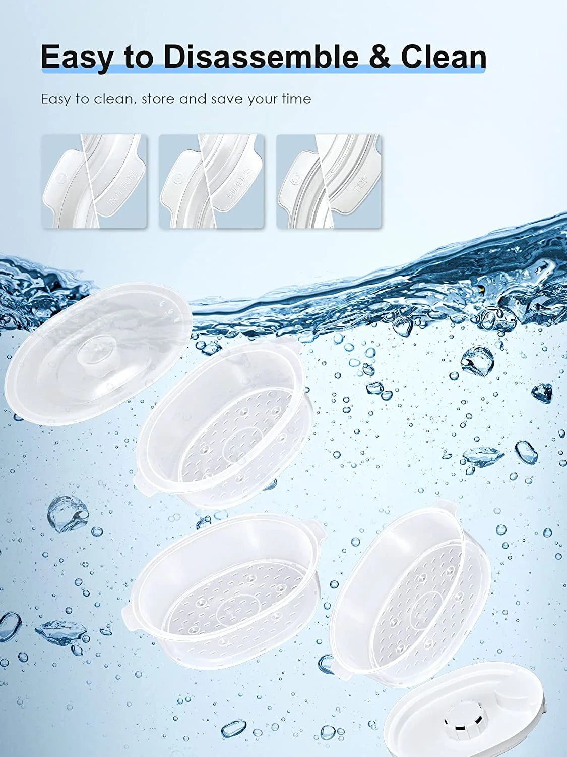 Food Steamer 13 L In3-Tier in Electric Steamer