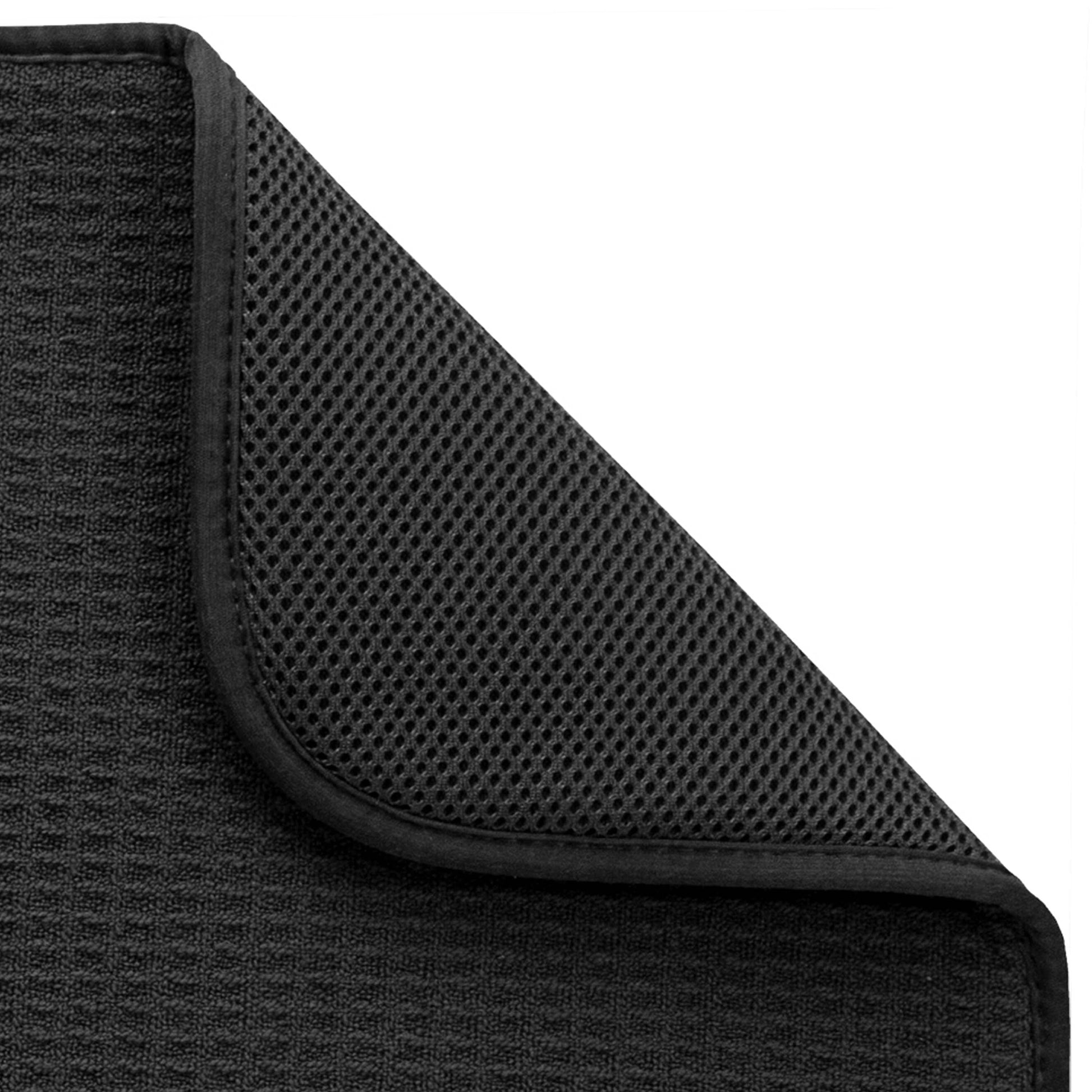Microfiber Dish Drying Mat Black