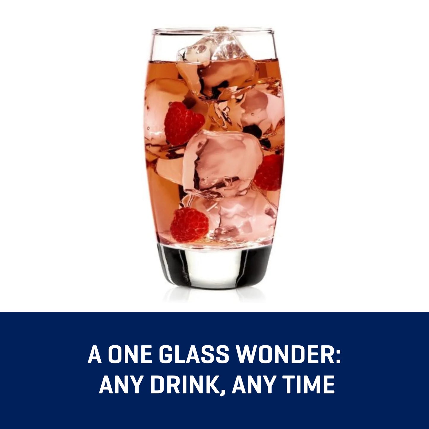 Ellendale Drinking Glasses, 16 Ounces, Set of 8