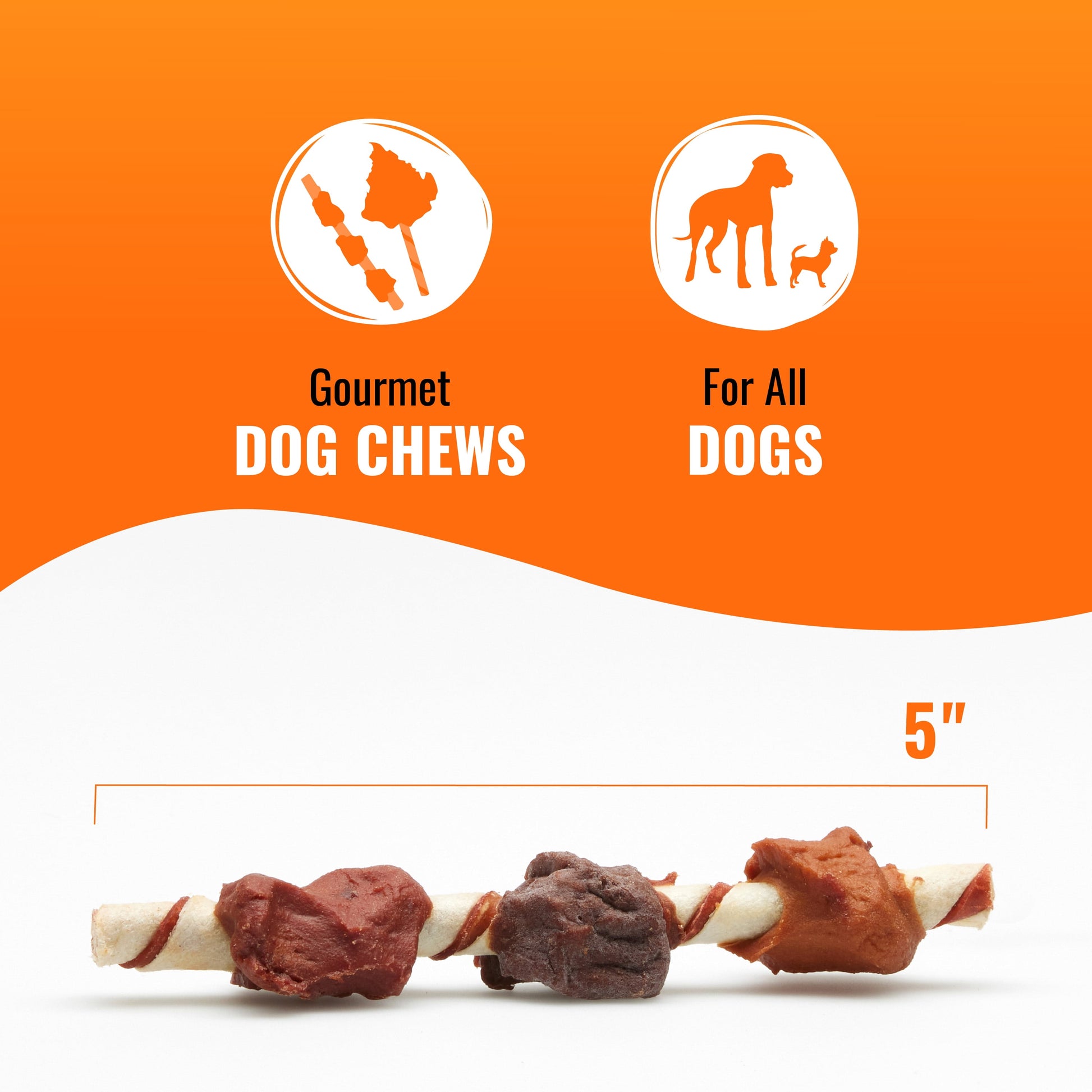 Triple Flavor Kabobs Rawhide Chews for Dogs, 4 Oz
