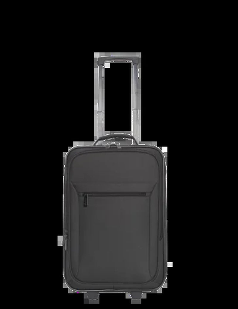 Pilot 18-Inch Softside Carry-On Luggage with Two Wheels, Black
