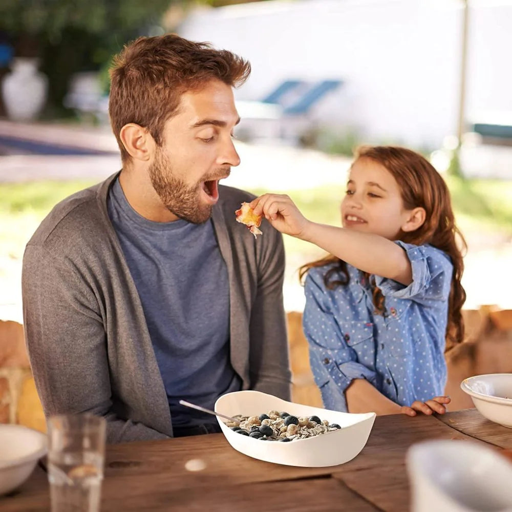 Fruit Bowl, 3 Tier Decorative Modern Fruit Basket for Kitchen Counter Mother Day Gifts - White