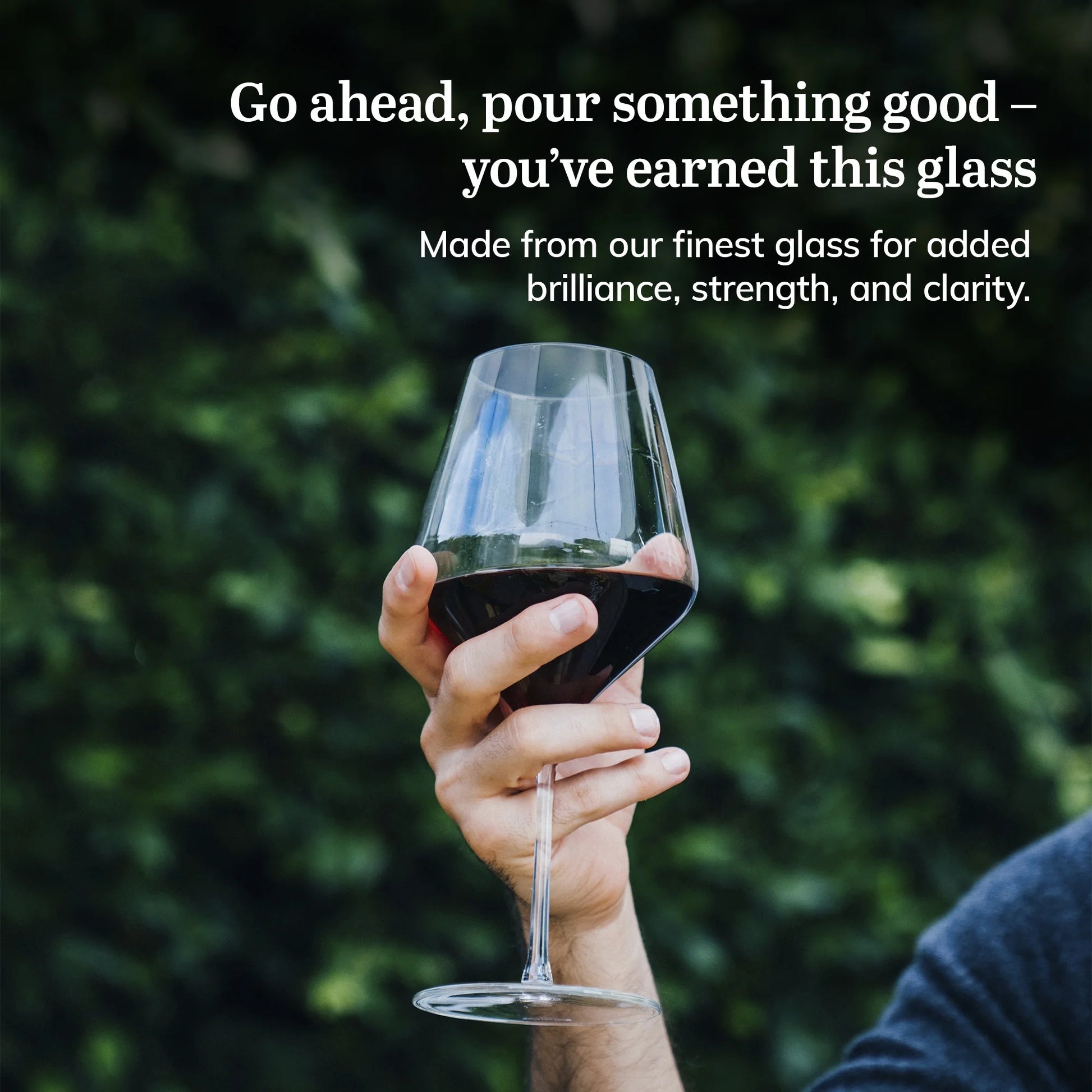 Signature Red Wine Glasses Set of 4, Seamless 24 Oz Wine Glasses for Cabernet, Merlot, and More, Stemmed Wine Glasses for All Occasions