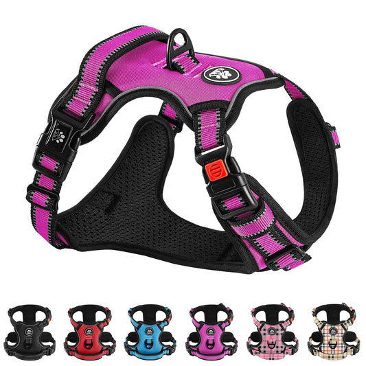 FURRYFECTION Reflective No-Pull Dog Vest Harness with Easy Control Handle