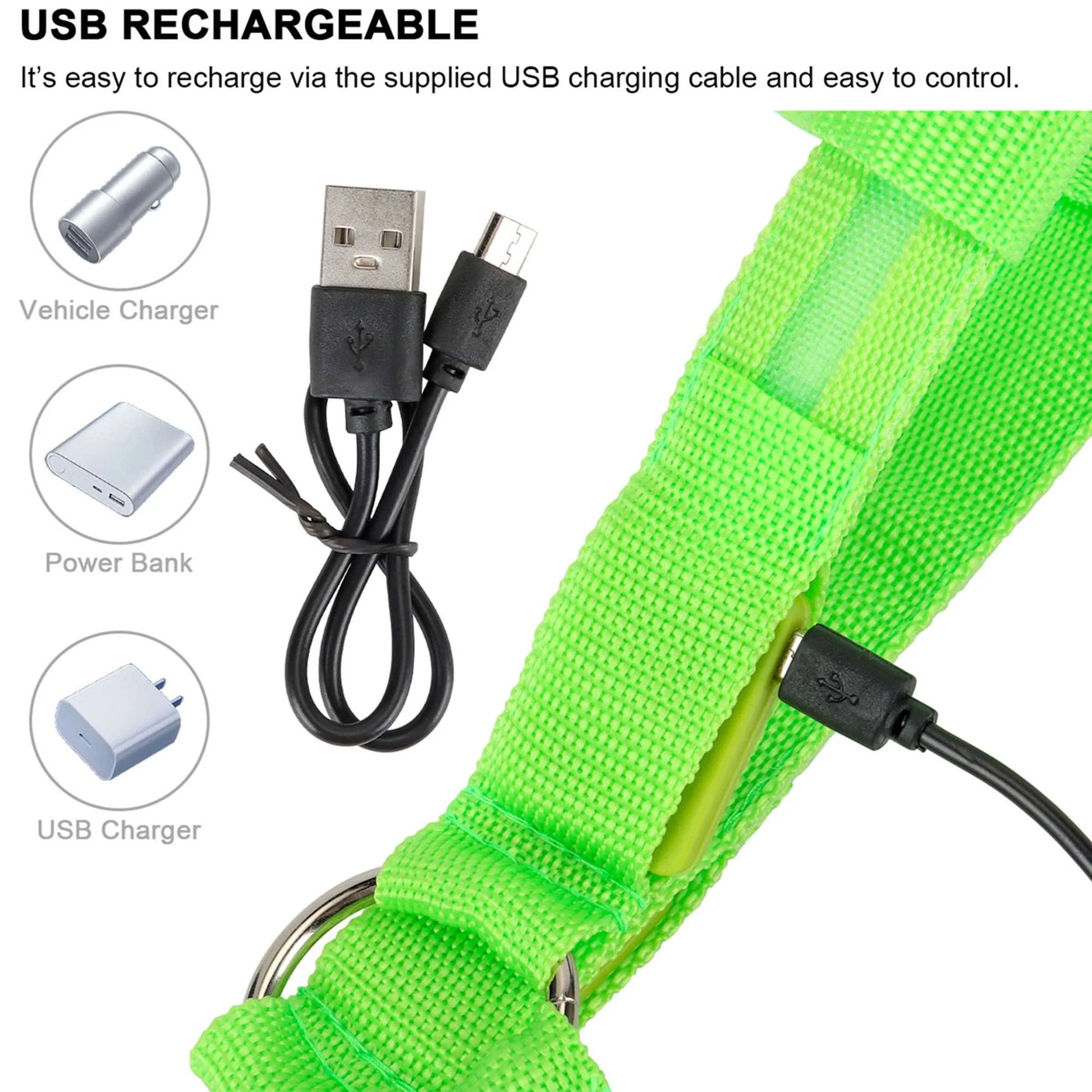 Light up Dog Harness, USB Rechargeable No Pull Dog Vest Reflective Harness for Small Medium Large Pets (S, Pink)