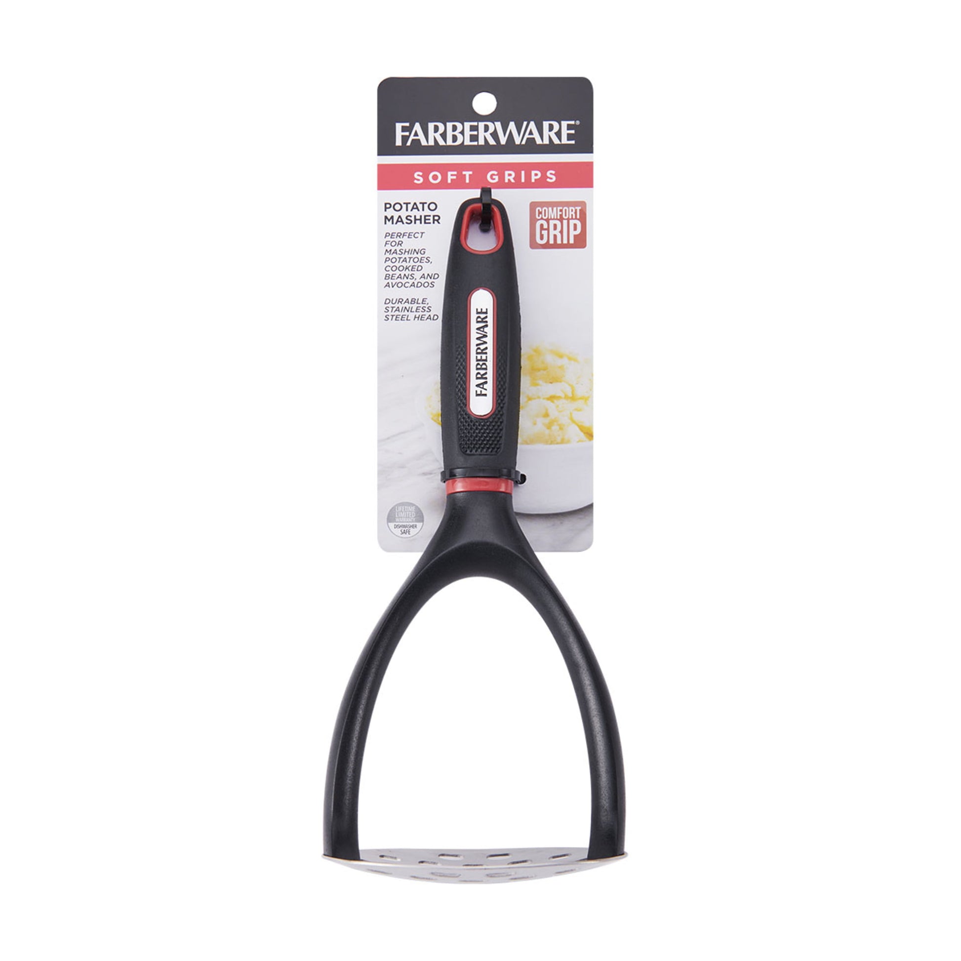 Soft Grips Stainless Steel Masher in Black