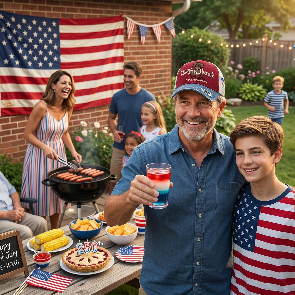 We the People 1776 Vintage Patriotic Baseball Cap – Embroidered Liberty Bell & American Flag Hat – Distressed Cotton “Freedom is Essential” Dad Hat Gift for Men Veterans