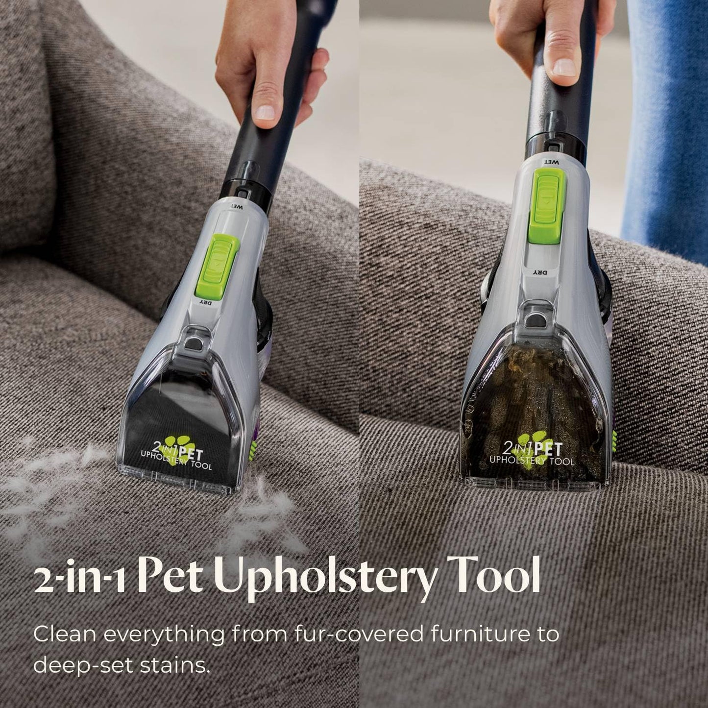 BISSELL ProHeat 2X Revolution Pet Pro Plus, 3588F, Upright Deep Cleaner, 30-minute Dry Time, Dual Dirt Lifter Powerbrush, Hose & Tool Attachment, Pet Upholstery Tool and Tough Stain Tool Included