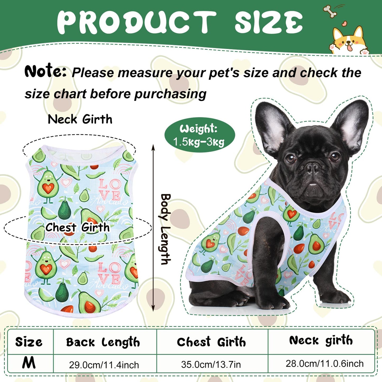 Saintrygo 10 Pack Dog Shirts for Small Dogs & Cats, Cute Cartoon Puppy Clothes, Soft Breathable Summer Pet T-Shirts, Lightweight Dog Apparel, Washable(Medium)