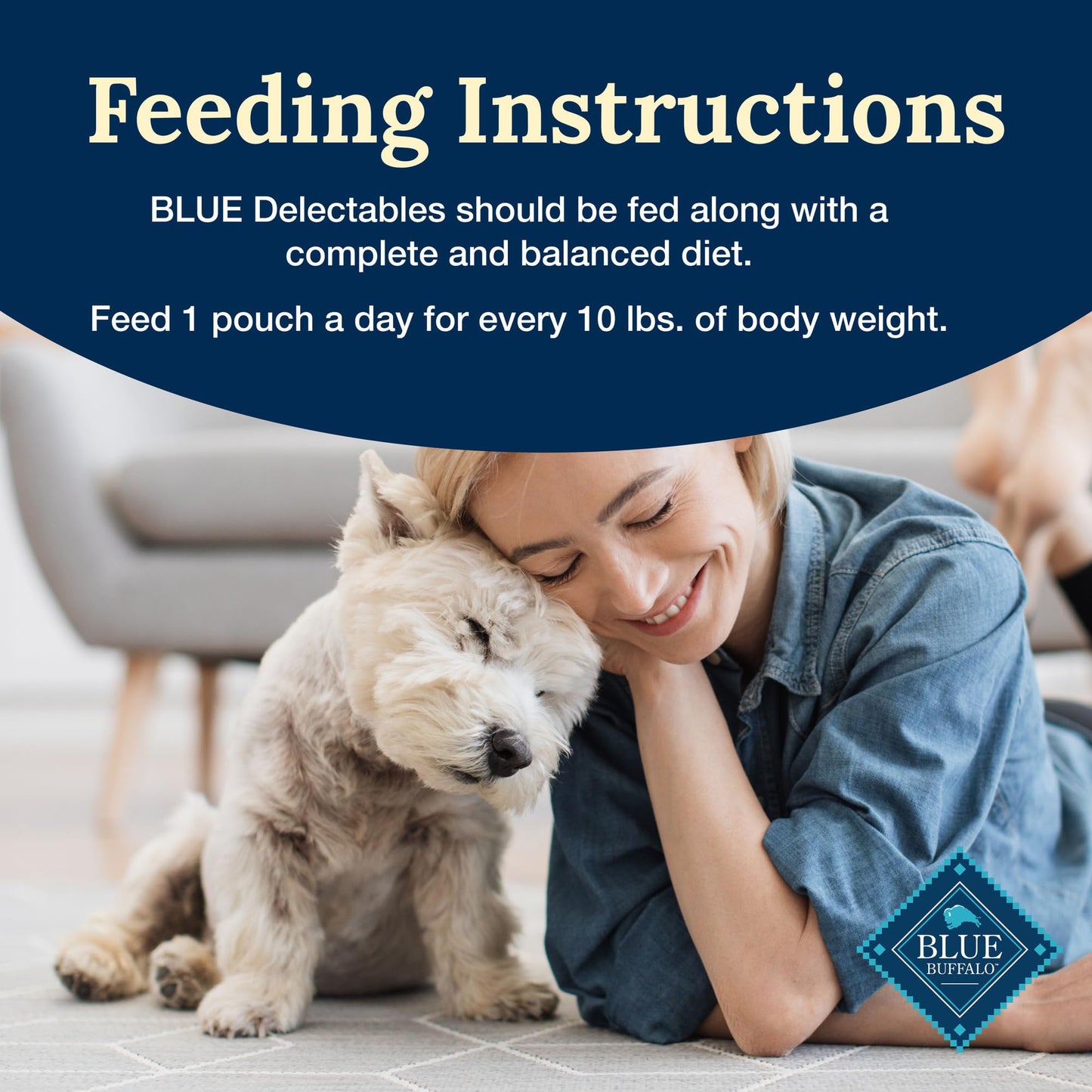 Blue Buffalo Delectables Natural Wet Dog Food Toppers Variety Pack, Tasty Chicken & Hearty Beef, Cuts in Gravy, 3-oz. (12 Pouches, 6 of Each Flavor)