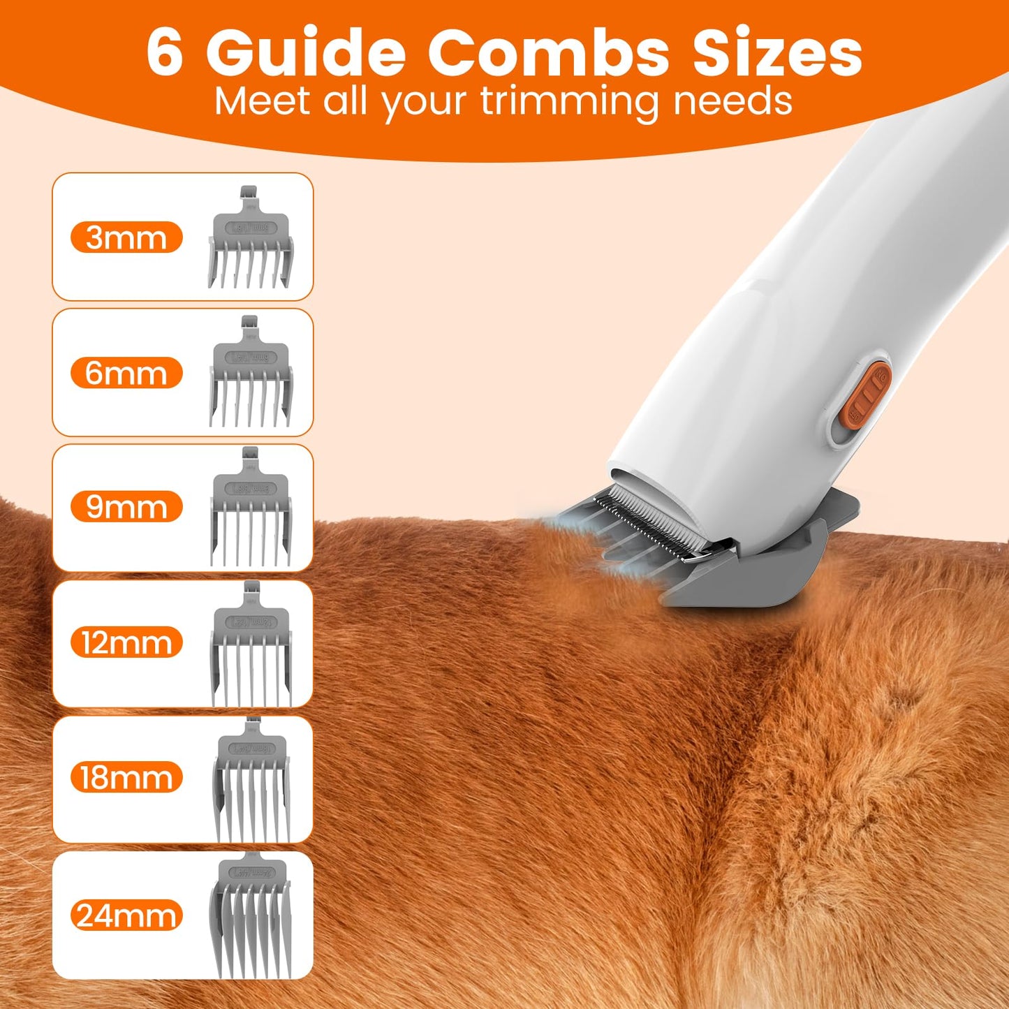 ubrobo Dog Grooming Vacuum, Dog Grooming Kit with Pet Clippers, 12,000Pa Pet Hair Vacuum Pet Grooming Vacuum for Dogs, Dog Vacuum for Shedding Grooming, Low Noise Dog Shedding Brush Pet Vacuum, PG10