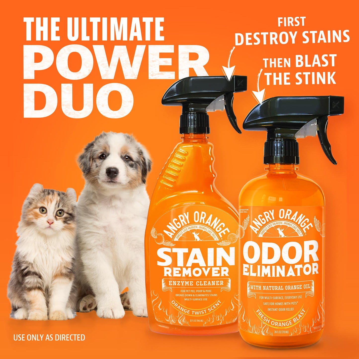 Angry Orange Pet Odor Eliminator for Dog Urine and Smells - Citrus - 24 oz